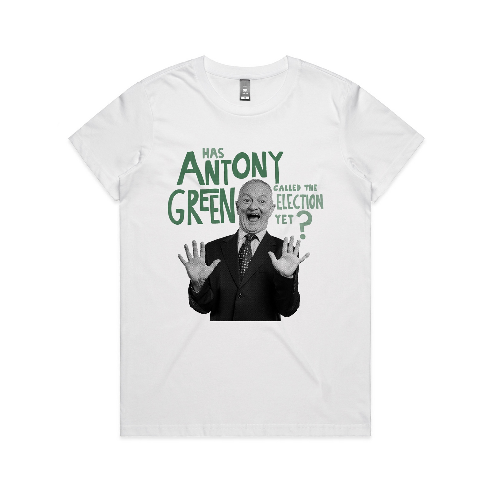 Antony Green T-Shirt by Lonely Kids Club. Designed, printed and packed from Sydney. Ethically made with 100% premium cotton.