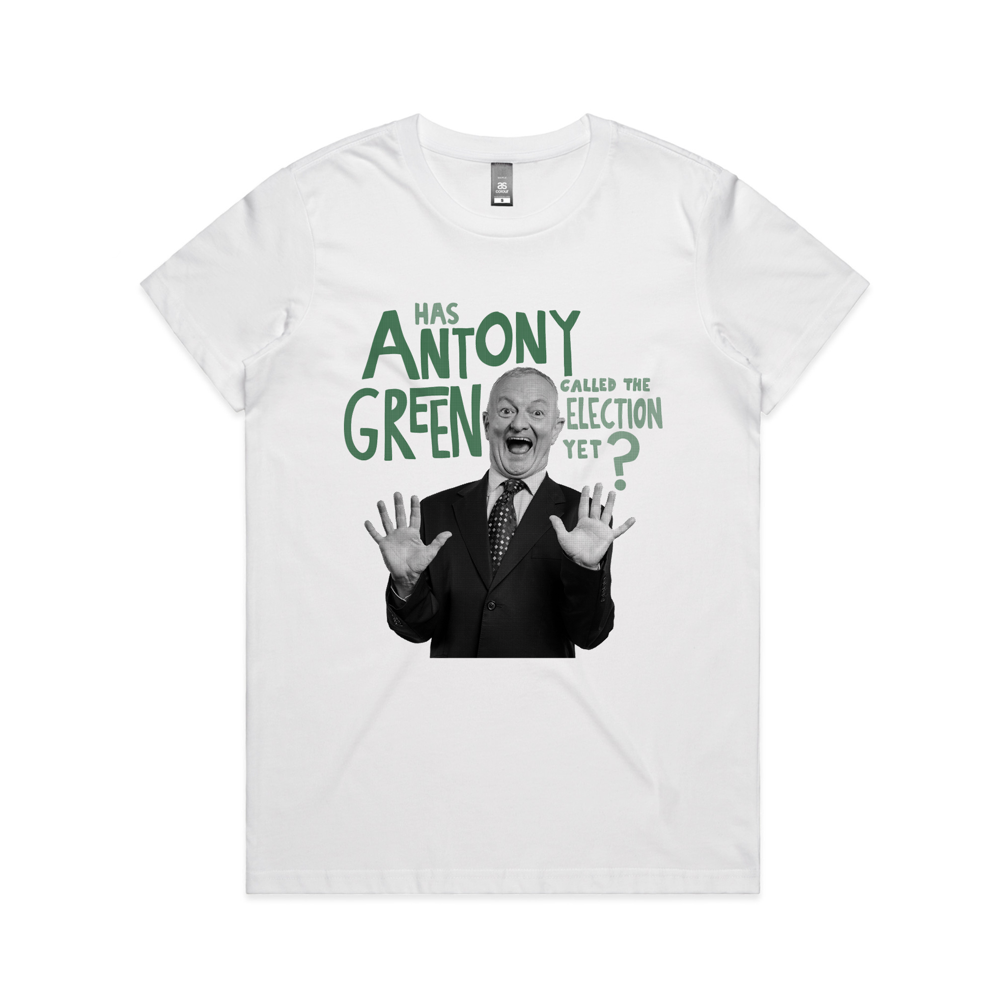 Antony Green T-Shirt by Lonely Kids Club. Designed, printed and packed from Sydney. Ethically made with 100% premium cotton.