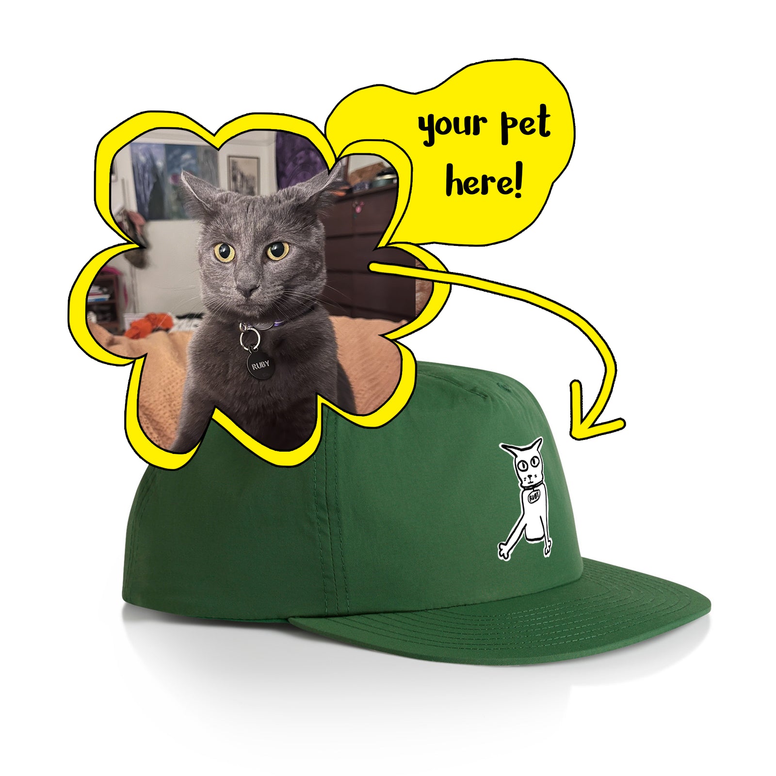 Badly Drawn Pet Hat