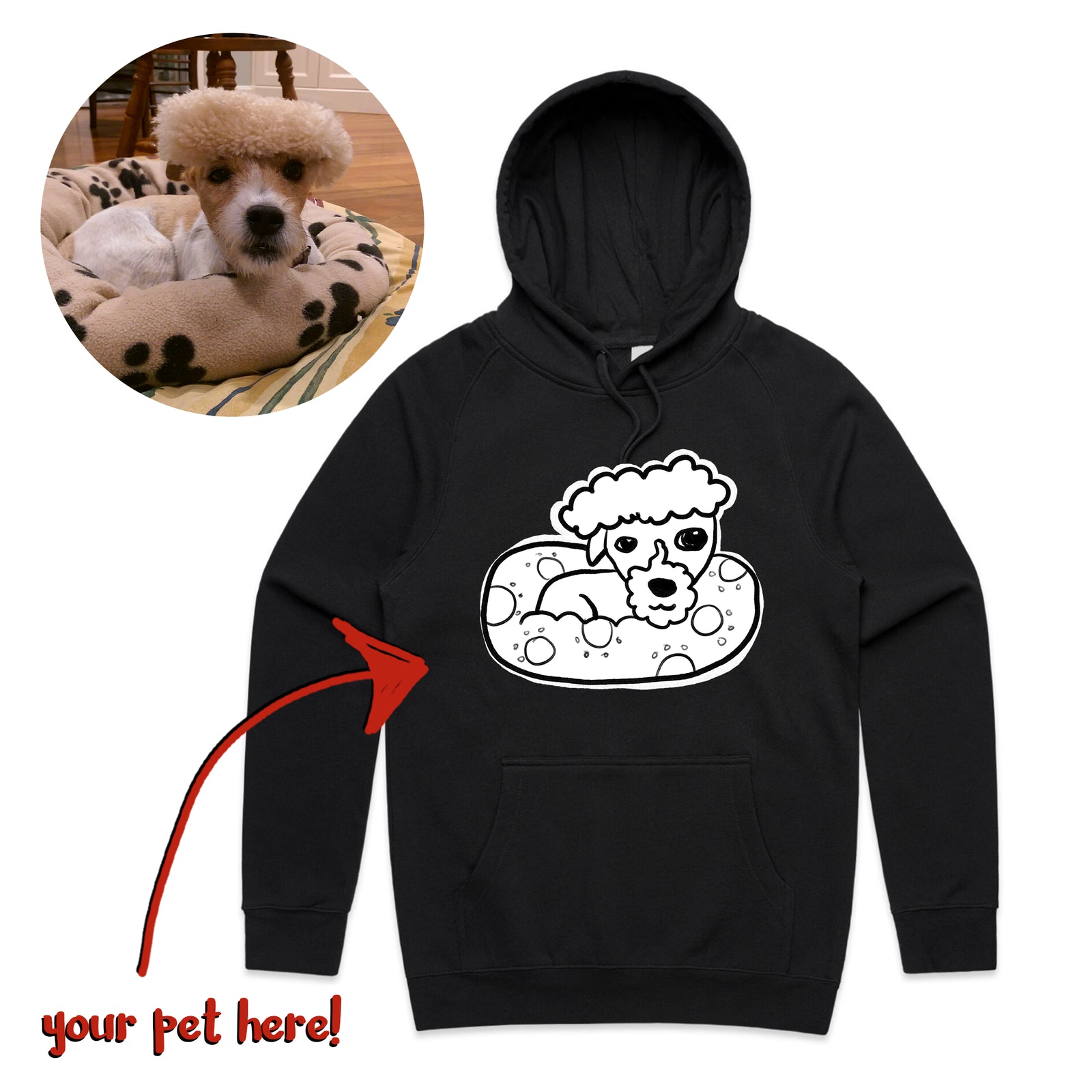 Badly Drawn Pet Hoodie
