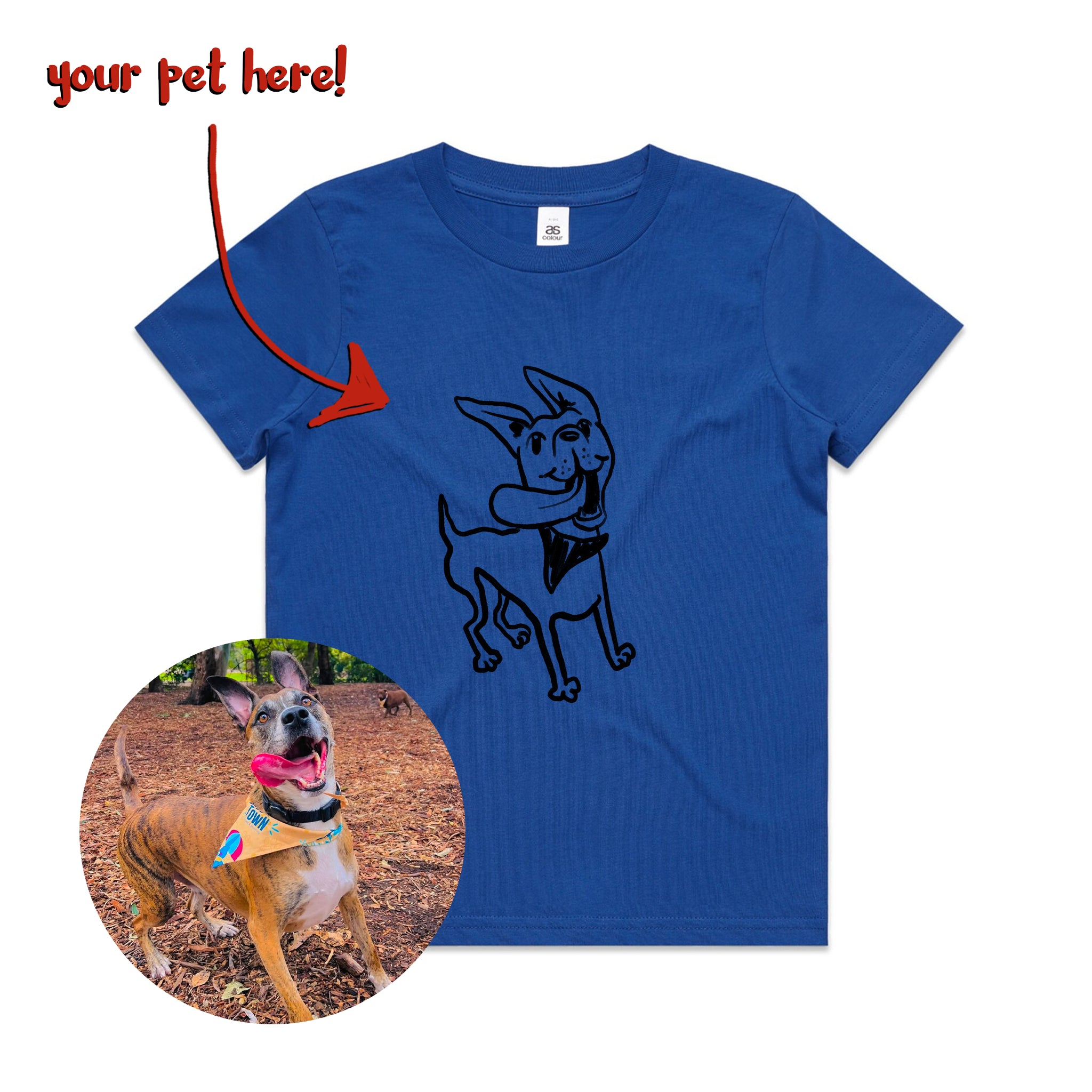Badly Drawn Pet Kids Tee