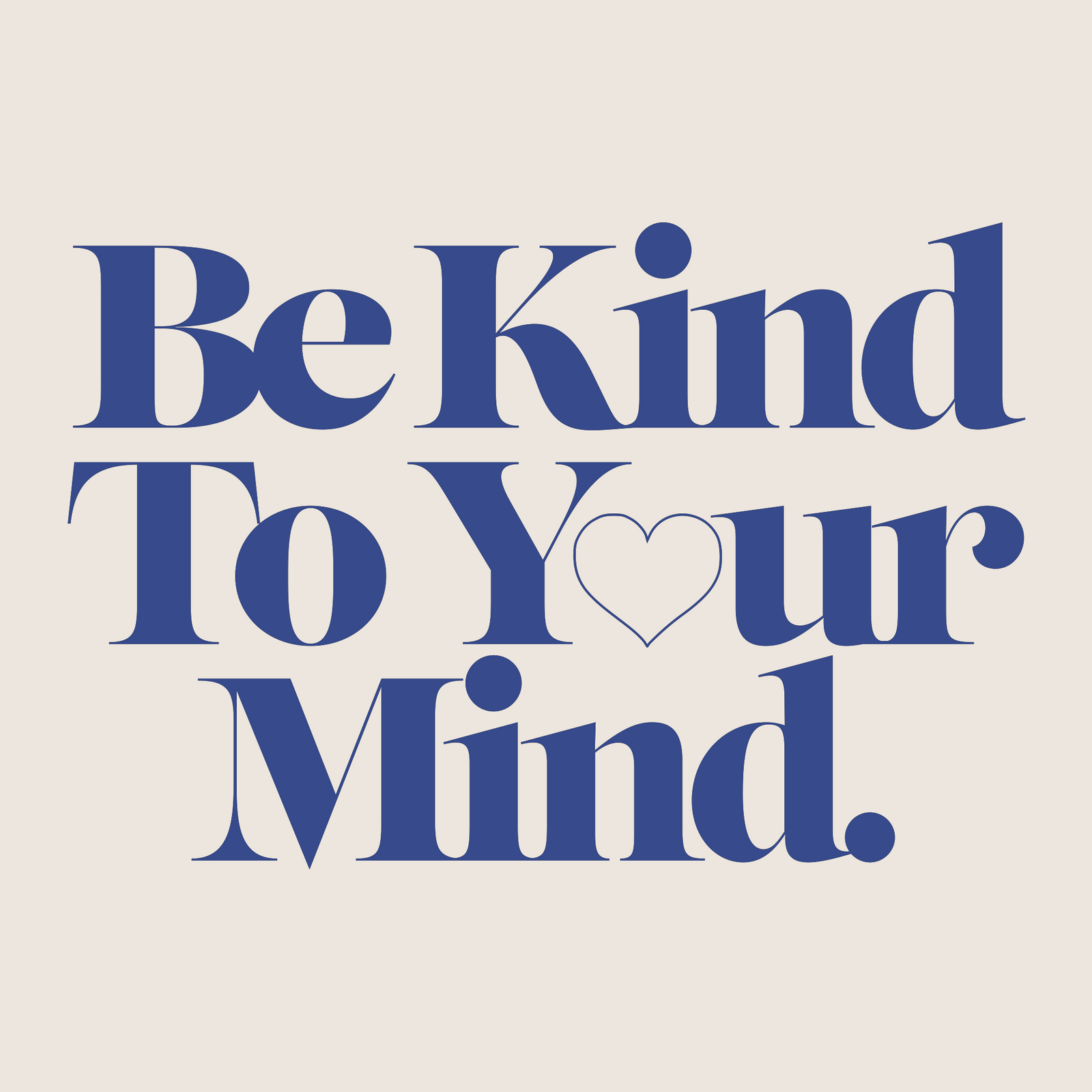 Be Kind To Your Mind Tote tote bag by Lonely Kids Club