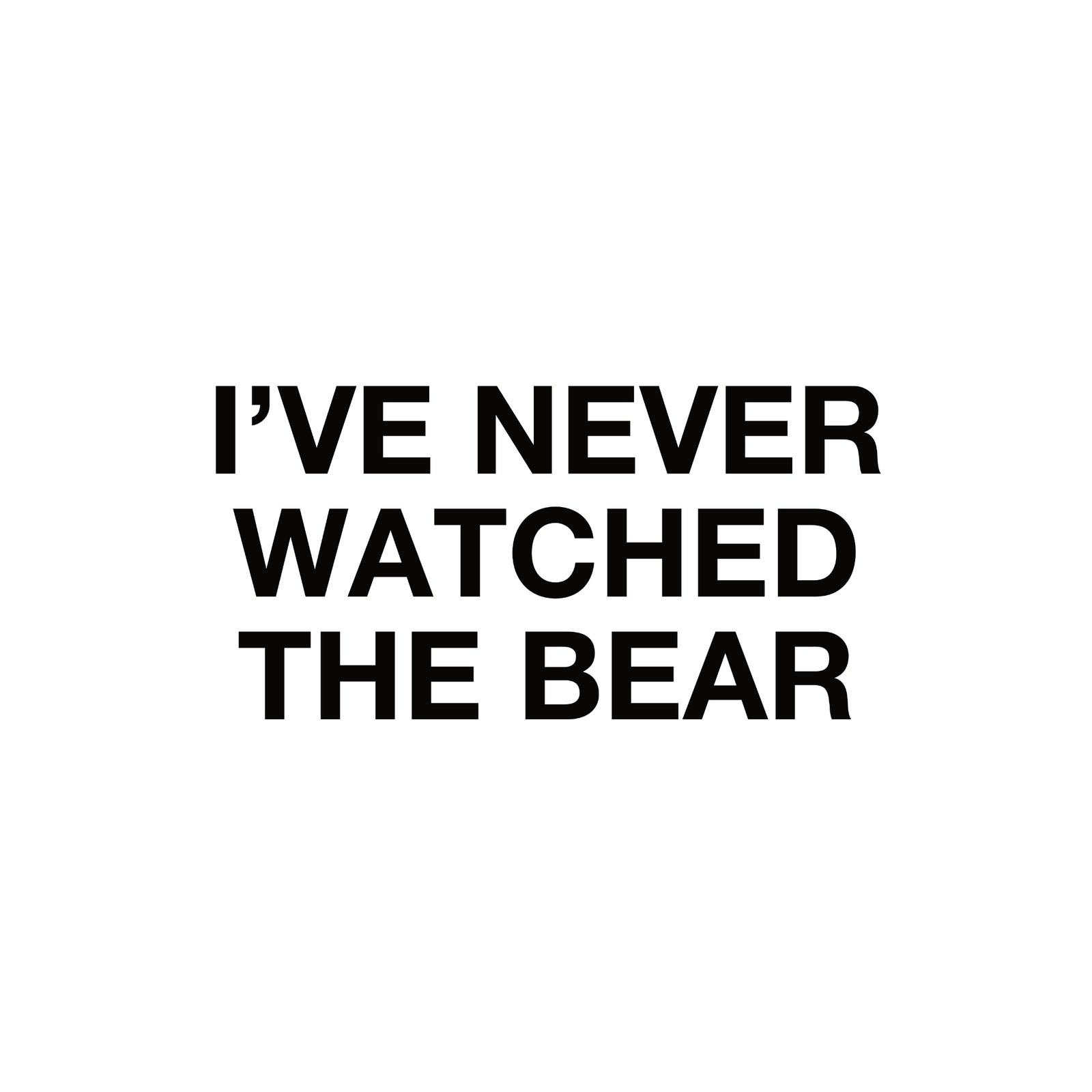 The Bear TV Tee