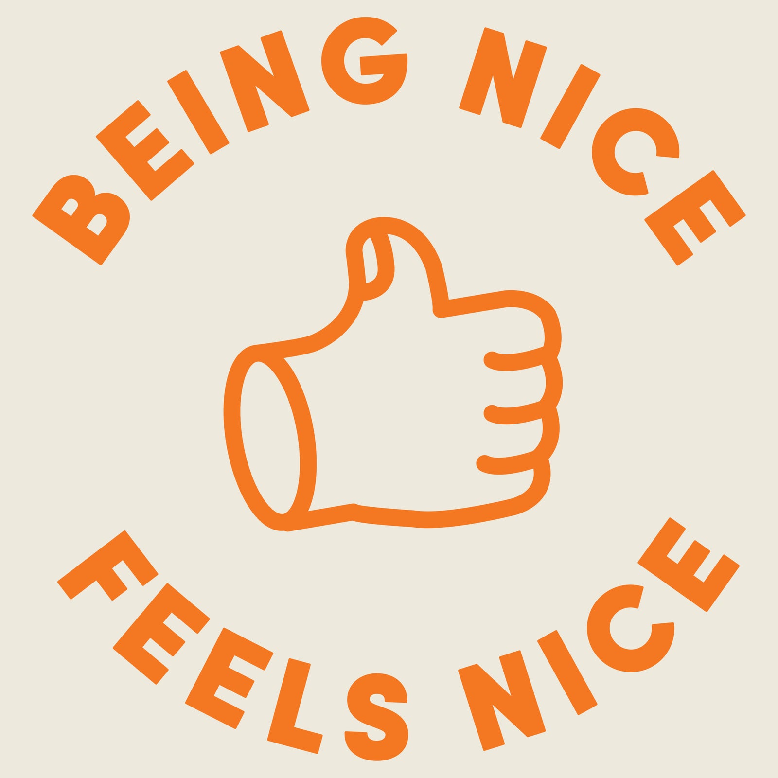 Being Nice Feels Nice Shorts shorts by Lonely Kids Club