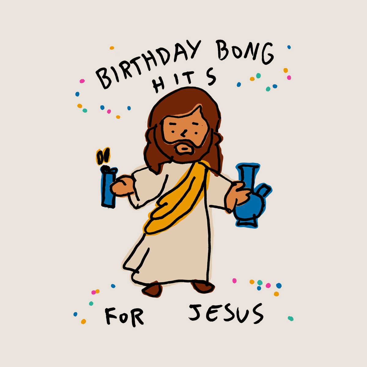Birthday Bong Hits Tote tote bag by Lonely Kids Club