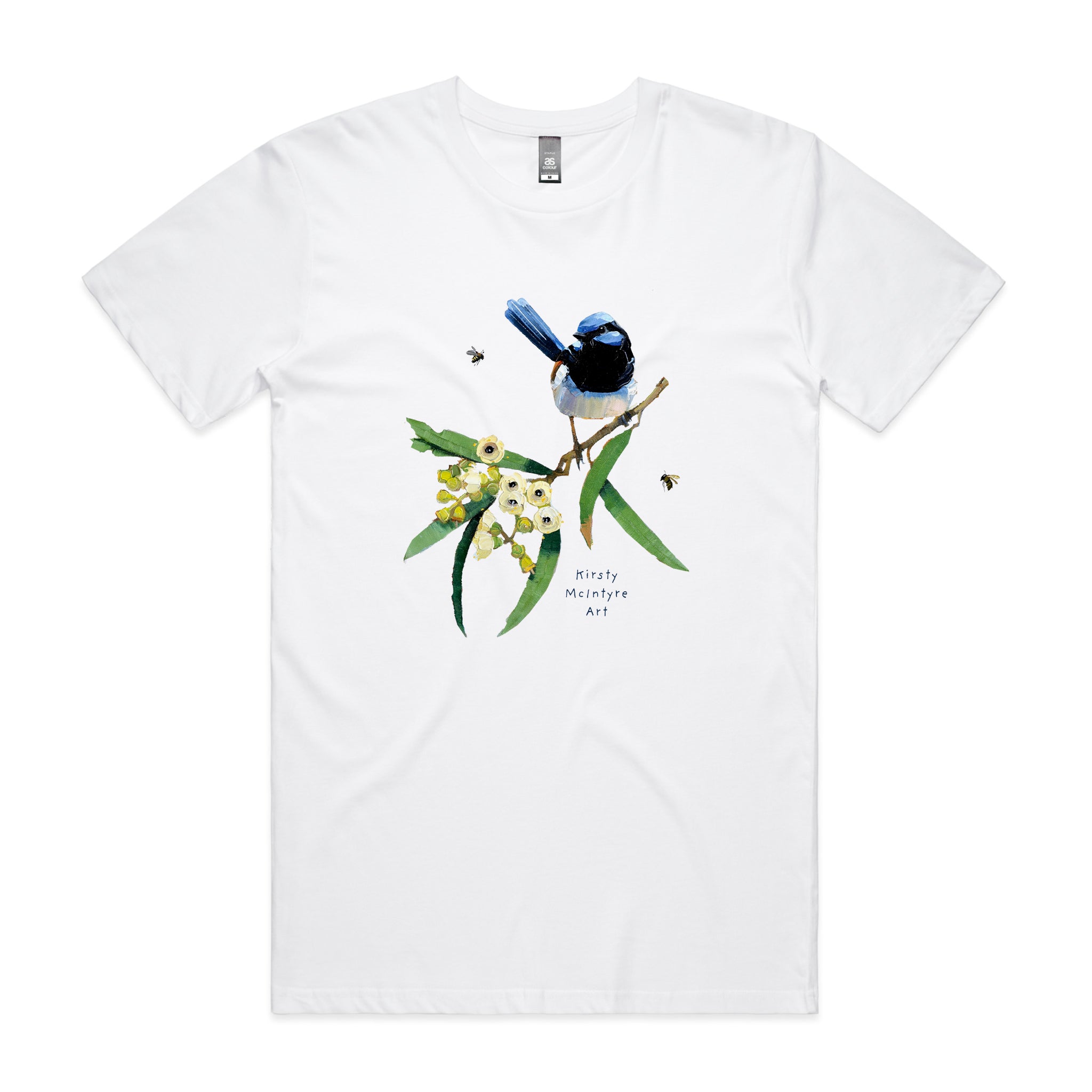 Blue Wren & Blossom Tee