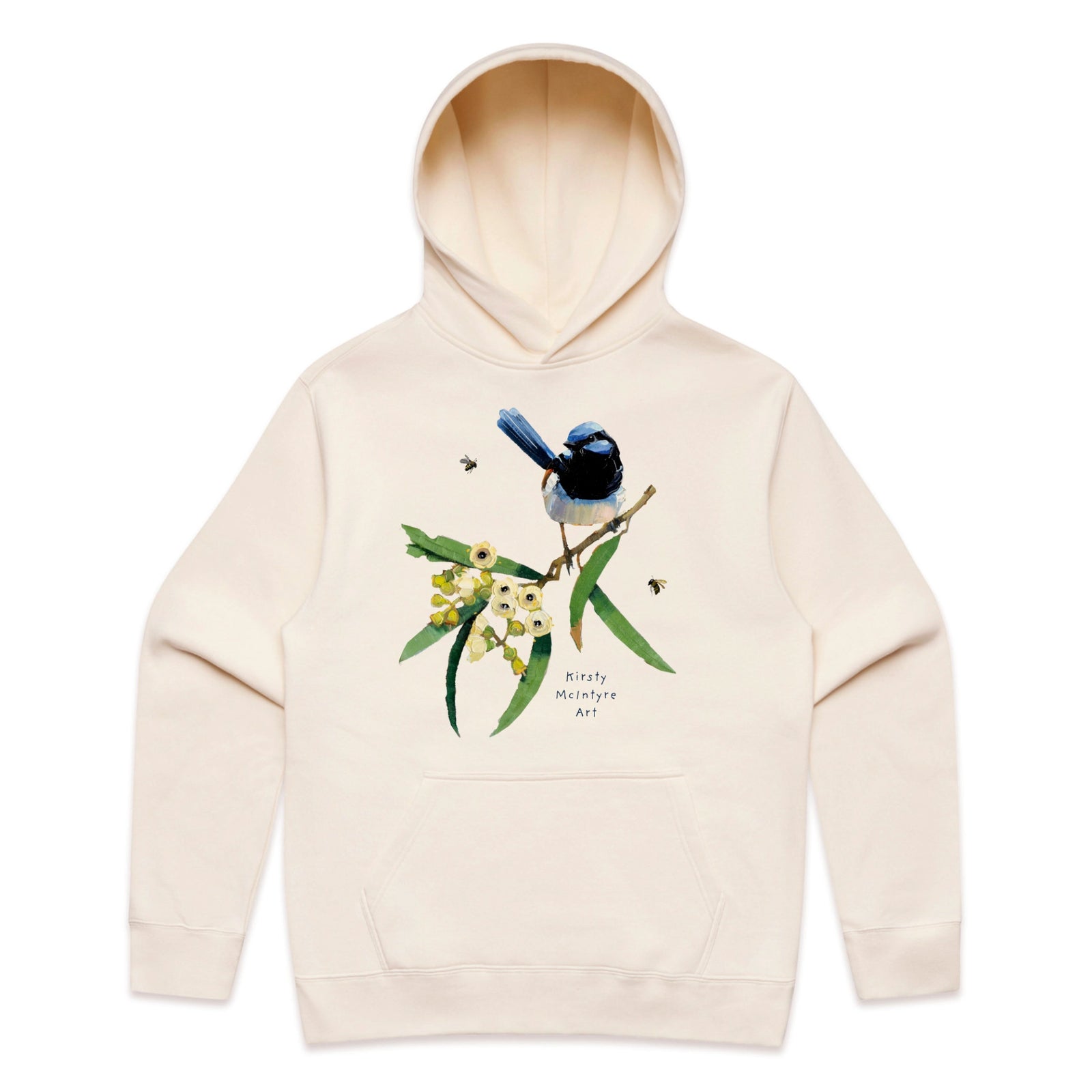 Blue Wren & Blossom Hoodie