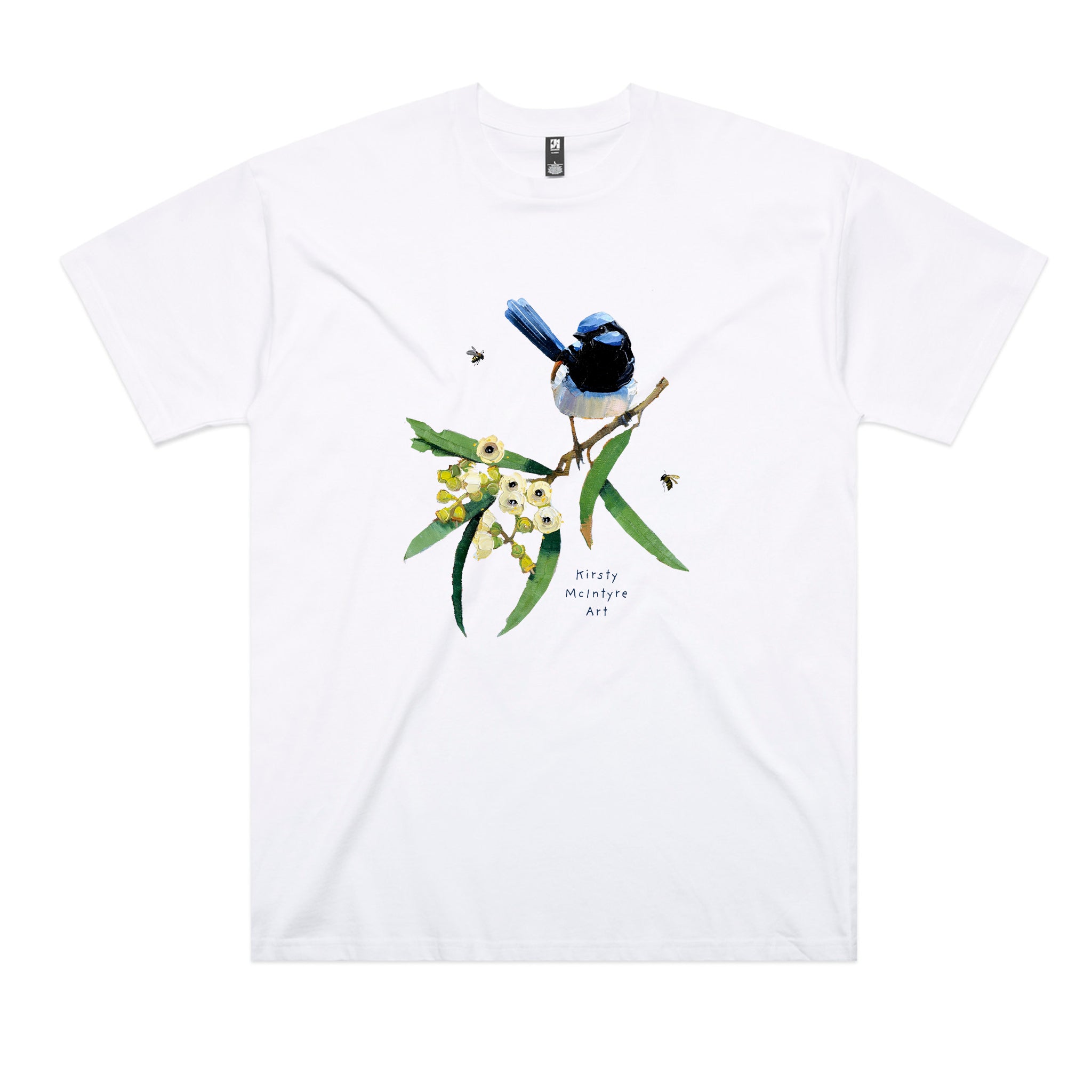 Blue Wren & Blossom Tee
