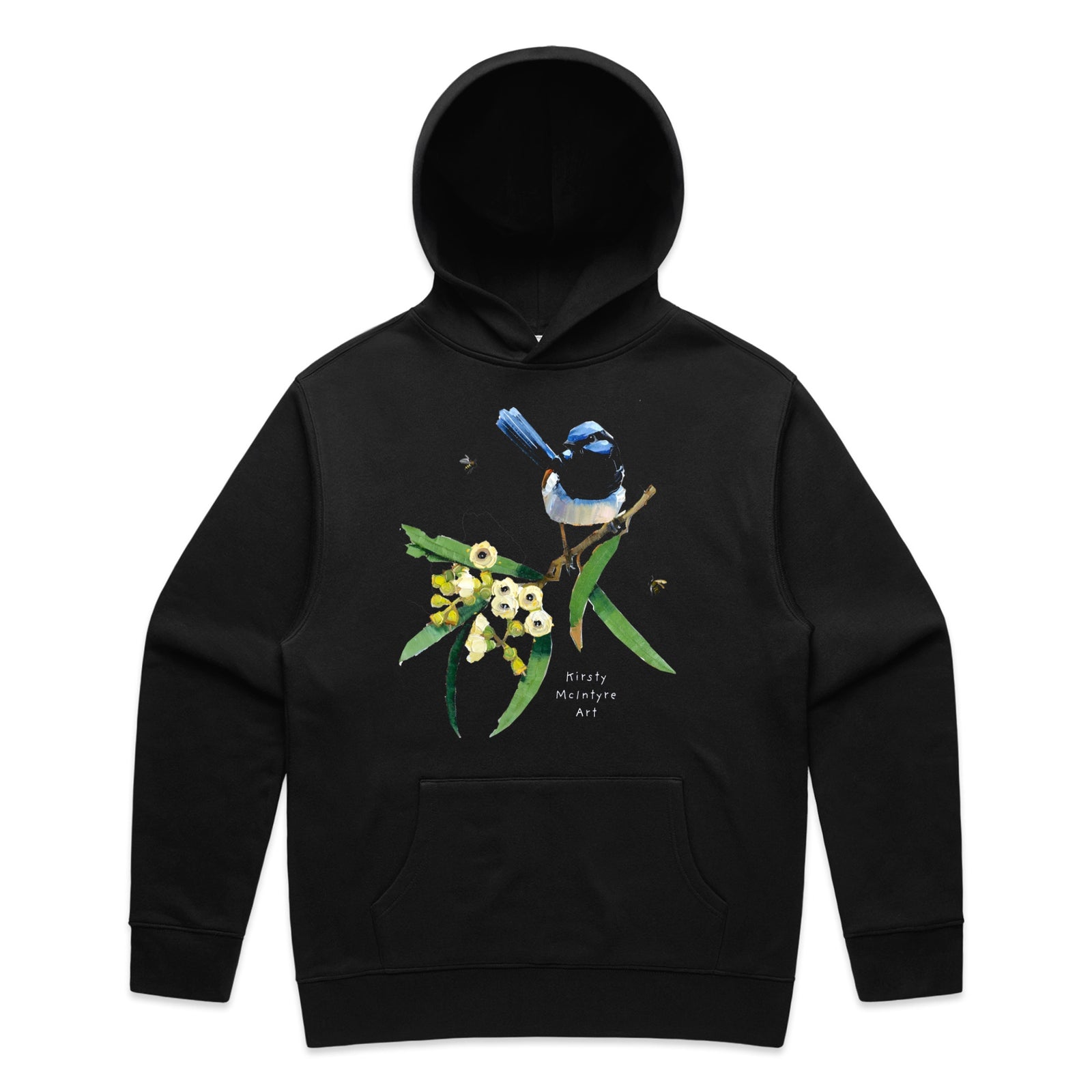 Blue Wren & Blossom Hoodie