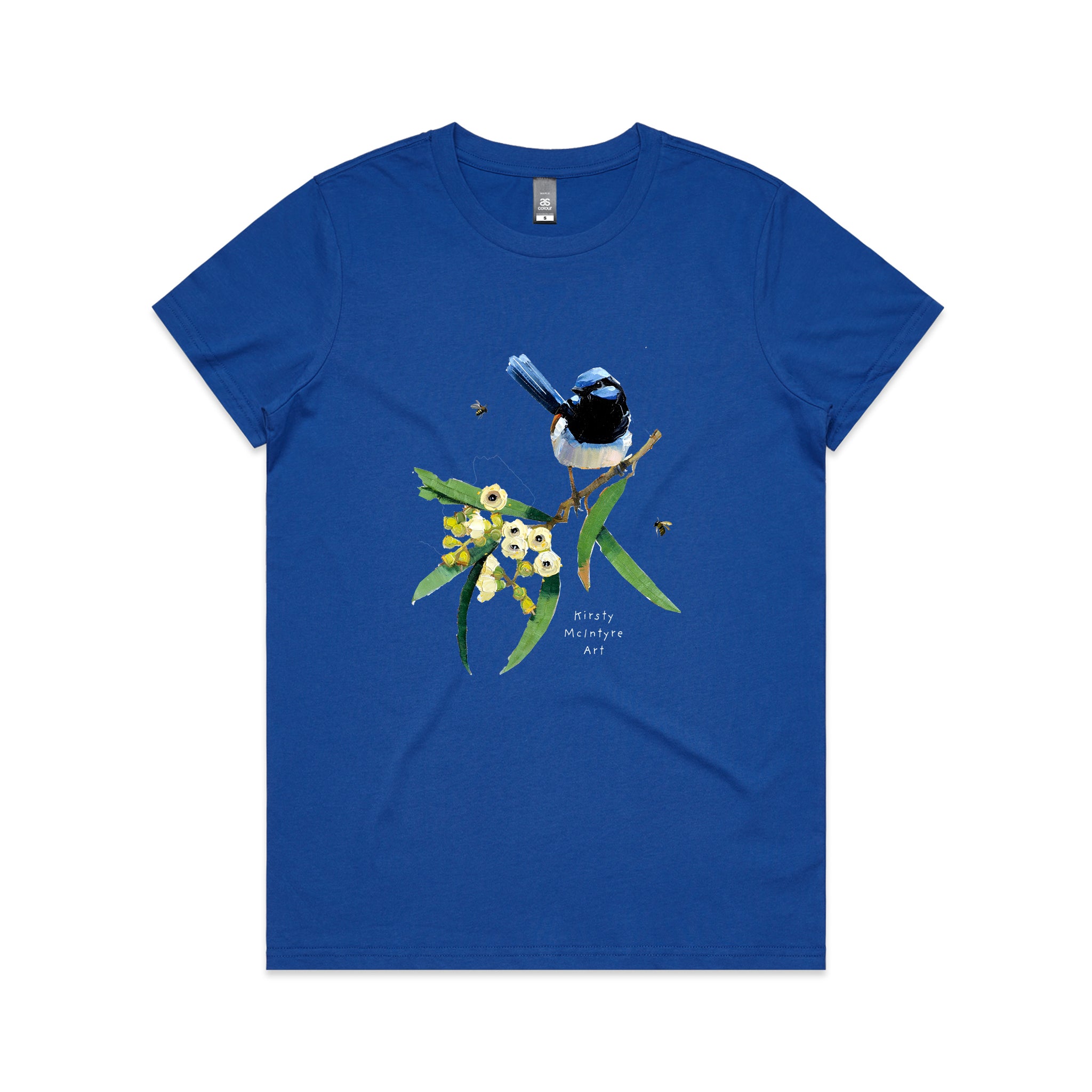 Blue Wren & Blossom Tee