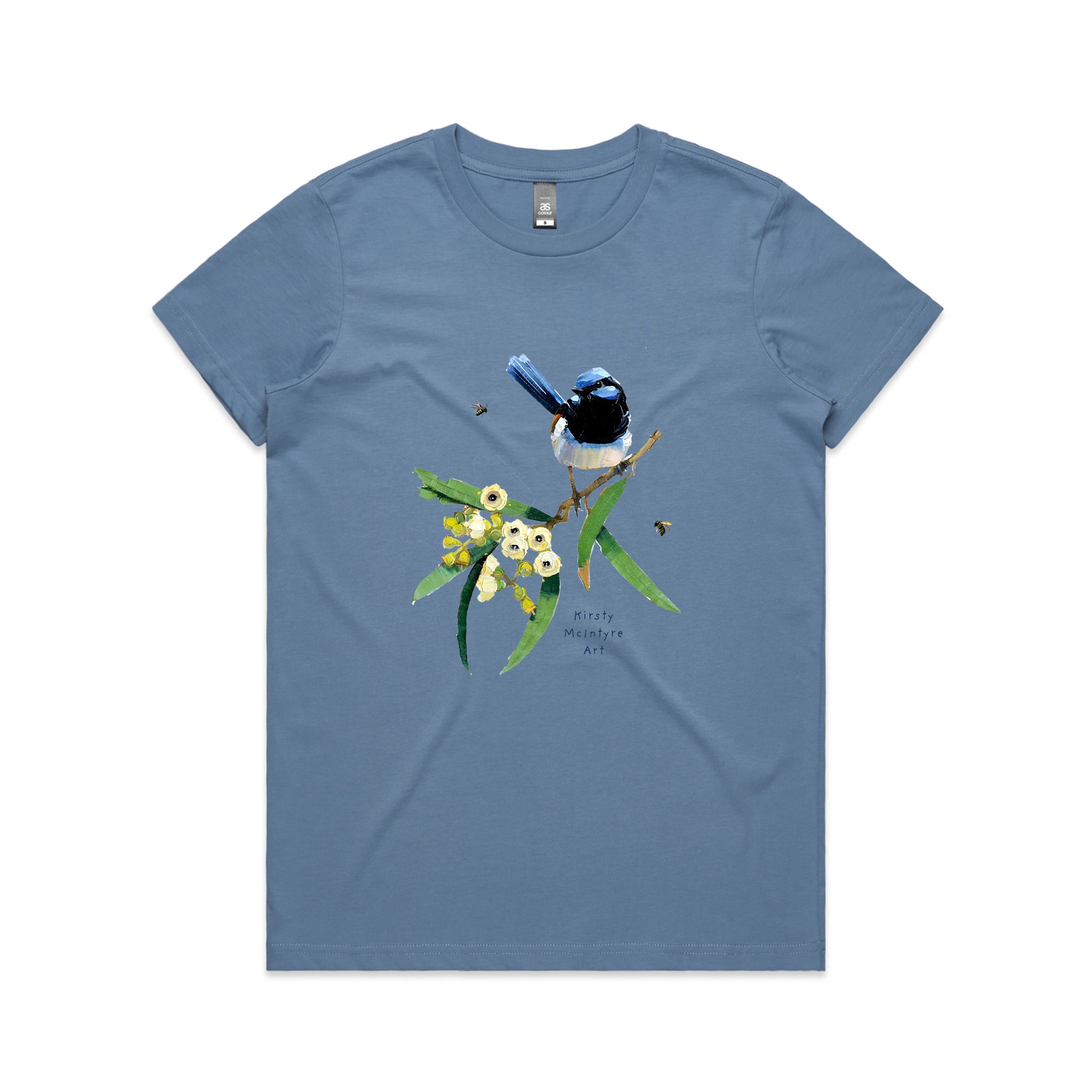Blue Wren & Blossom Tee