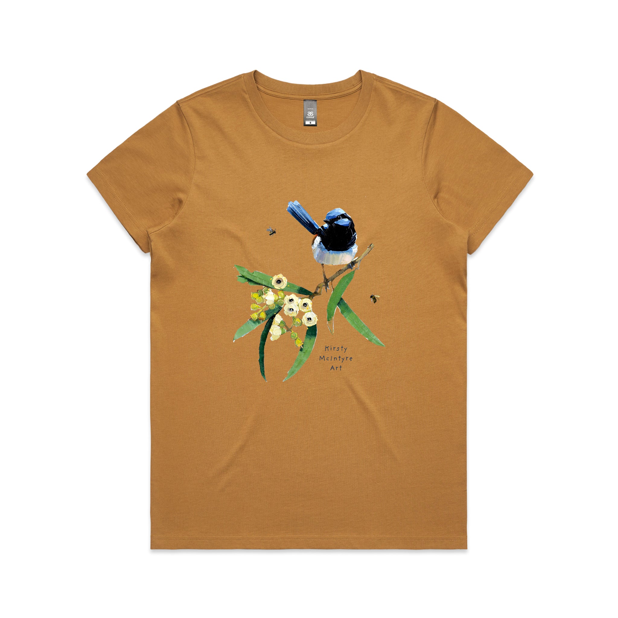 Blue Wren & Blossom Tee