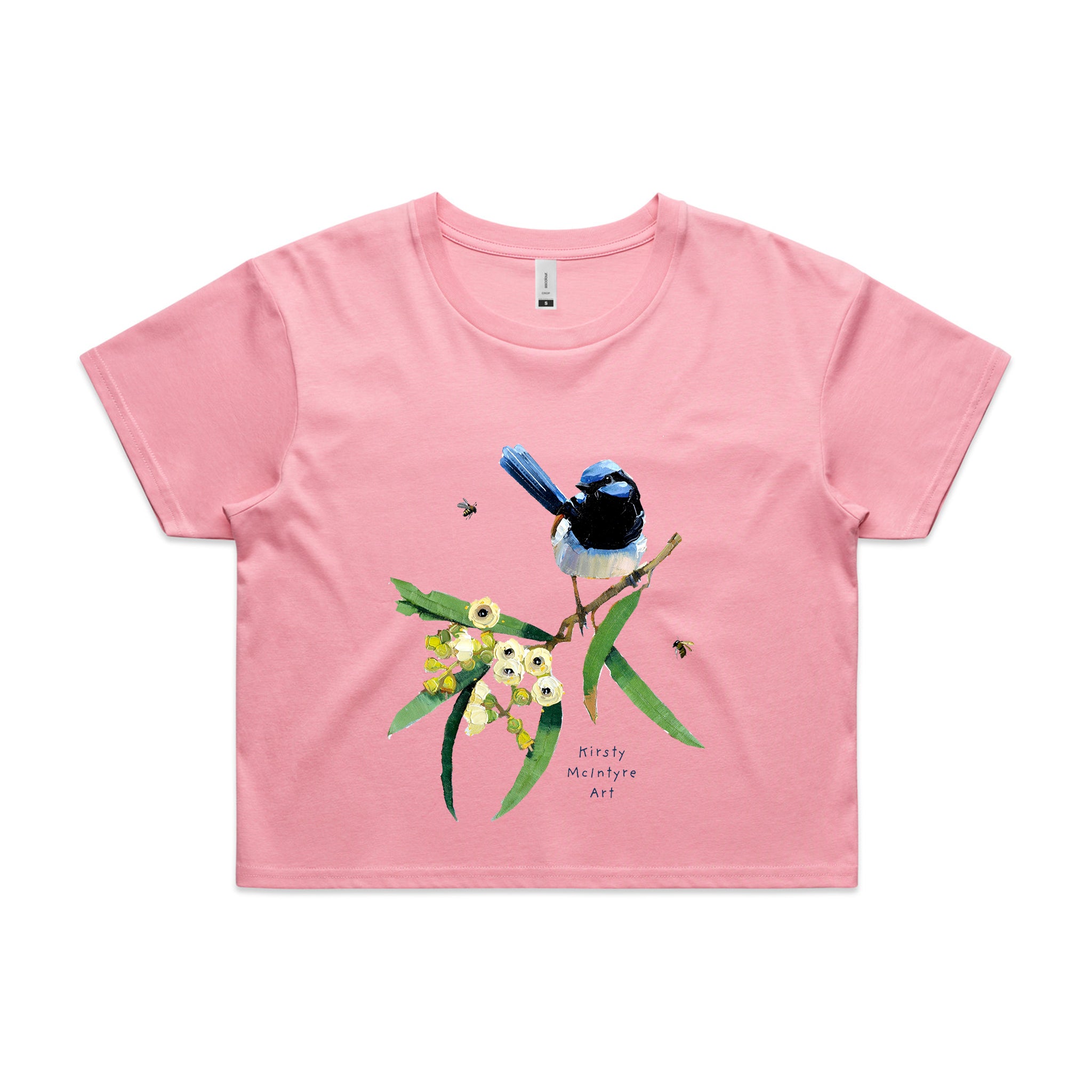 Blue Wren & Blossom Tee