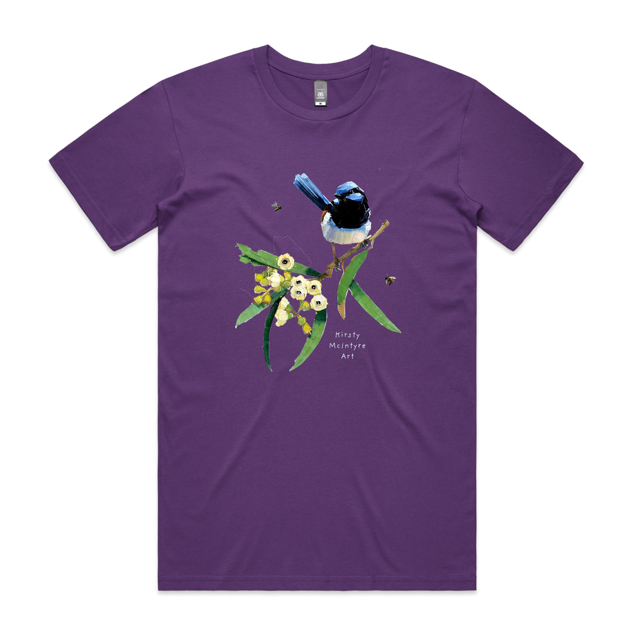 Blue Wren & Blossom Tee