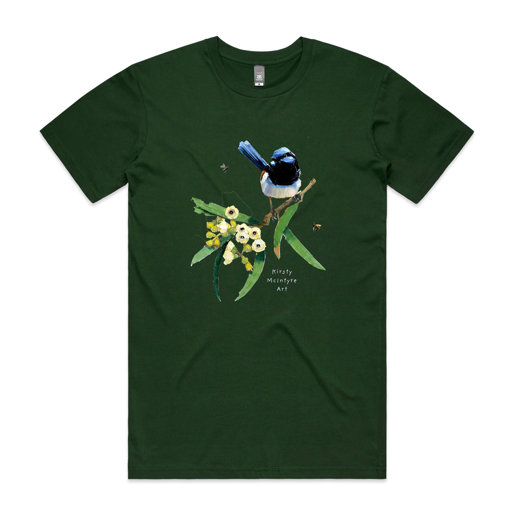 Blue Wren & Blossom Tee