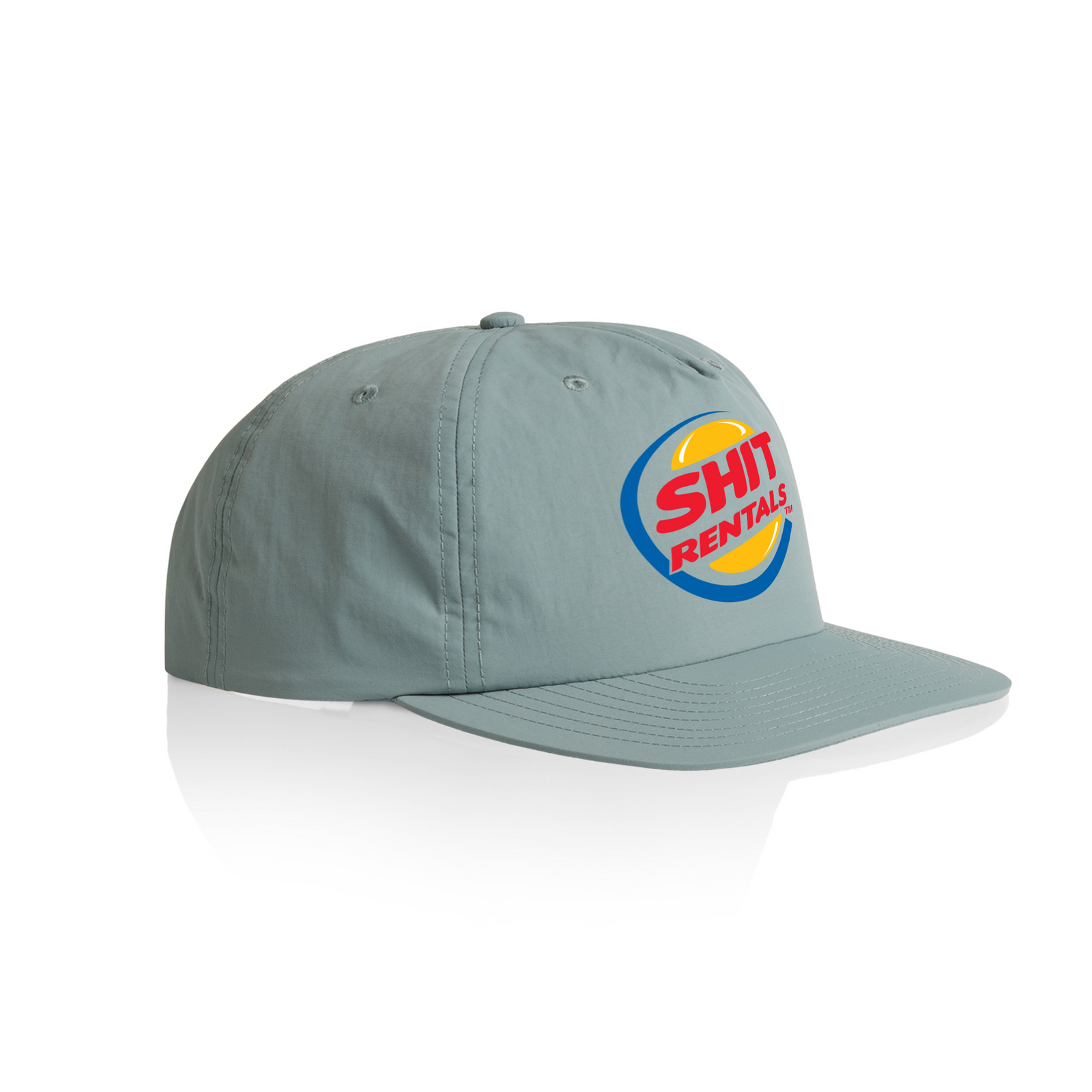 Slate cap with Burger Cap graphic by Lonely Kids Club