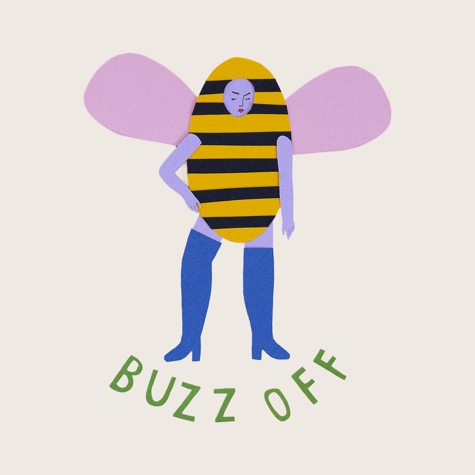 Buzz Off Tote tote bag by Lonely Kids Club