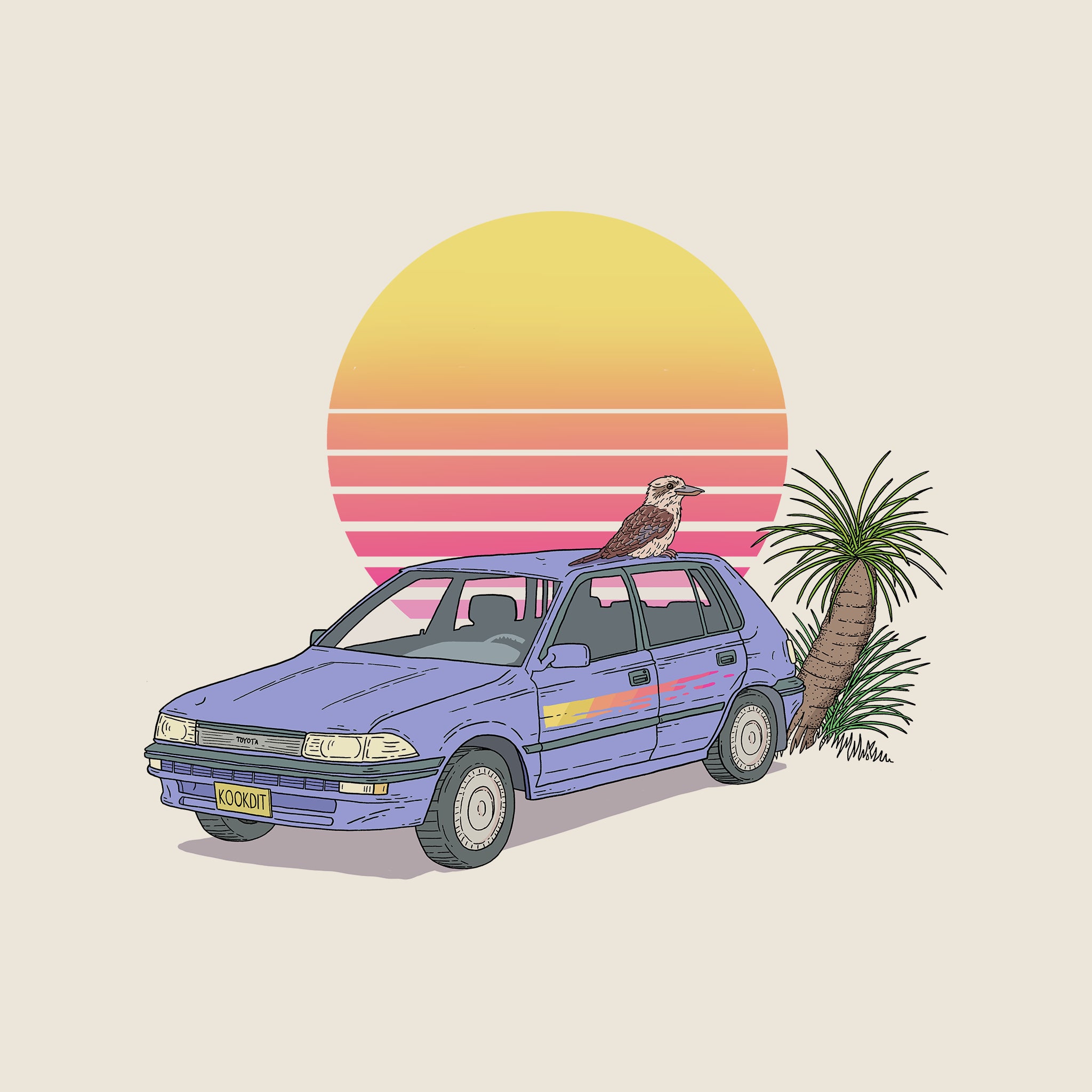 Kookaburra Corolla Oversized Tee