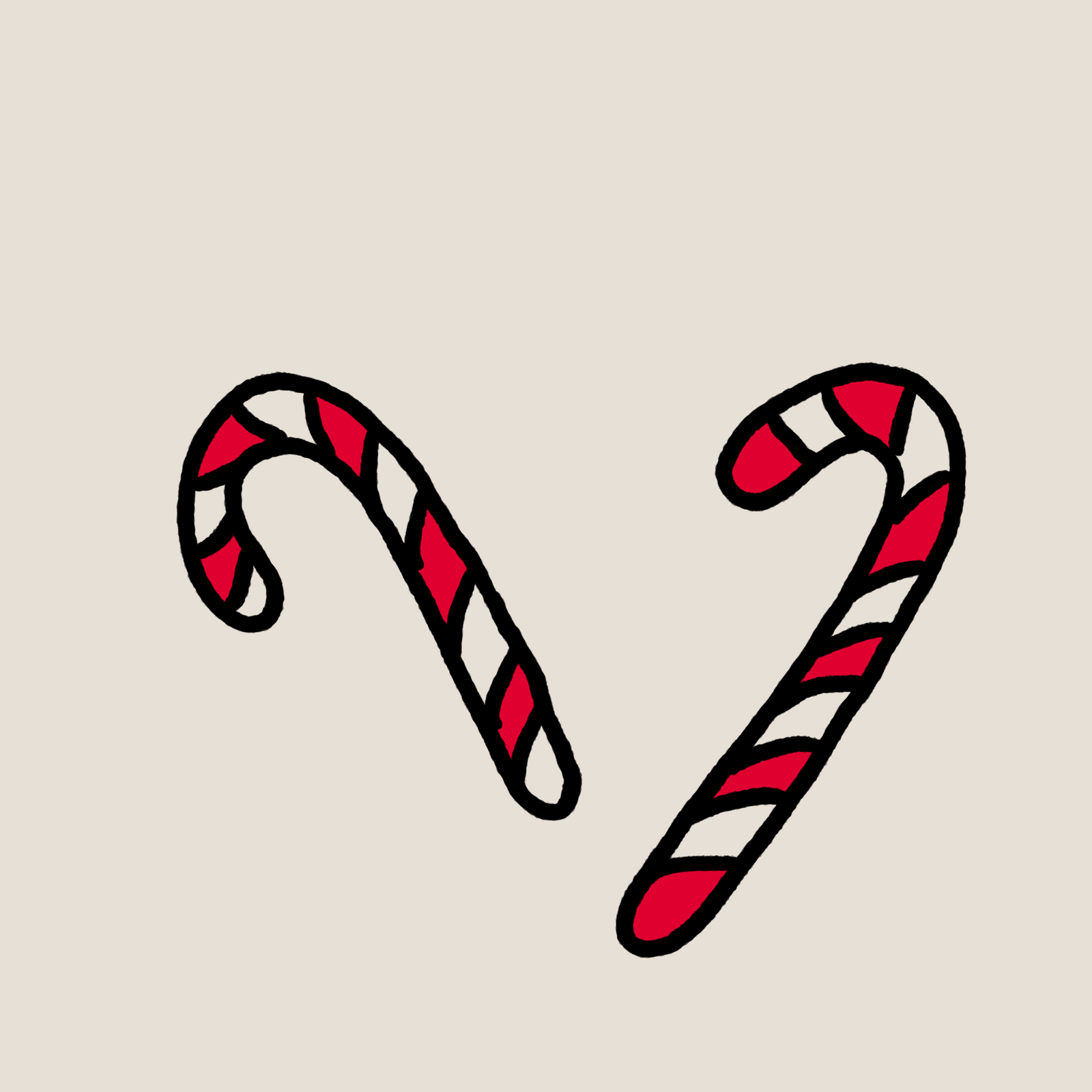 Candy Canes Shorts shorts by Lonely Kids Club