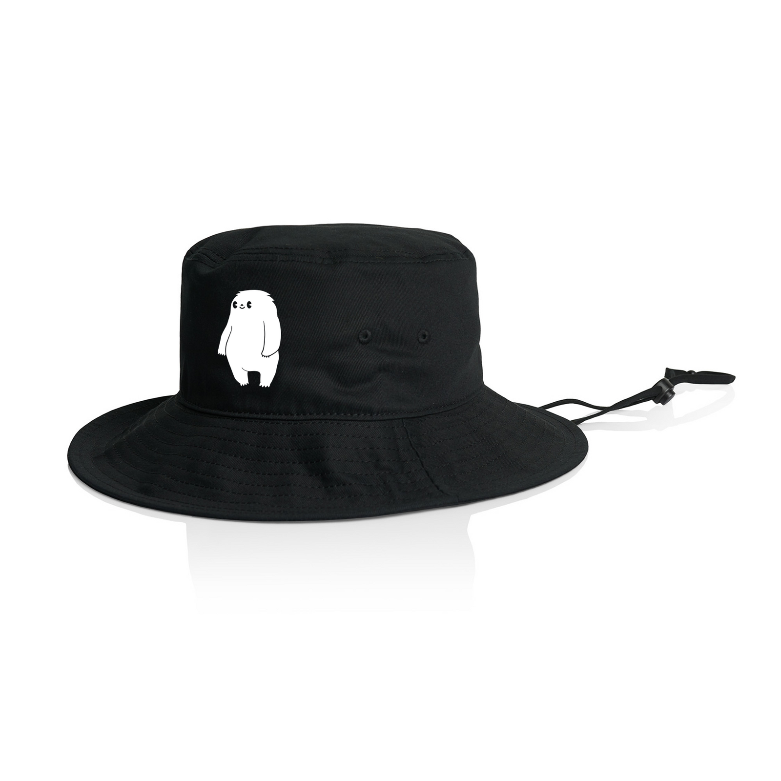 Black hat with Cecil Sun Hat graphic by Lonely Kids Club
