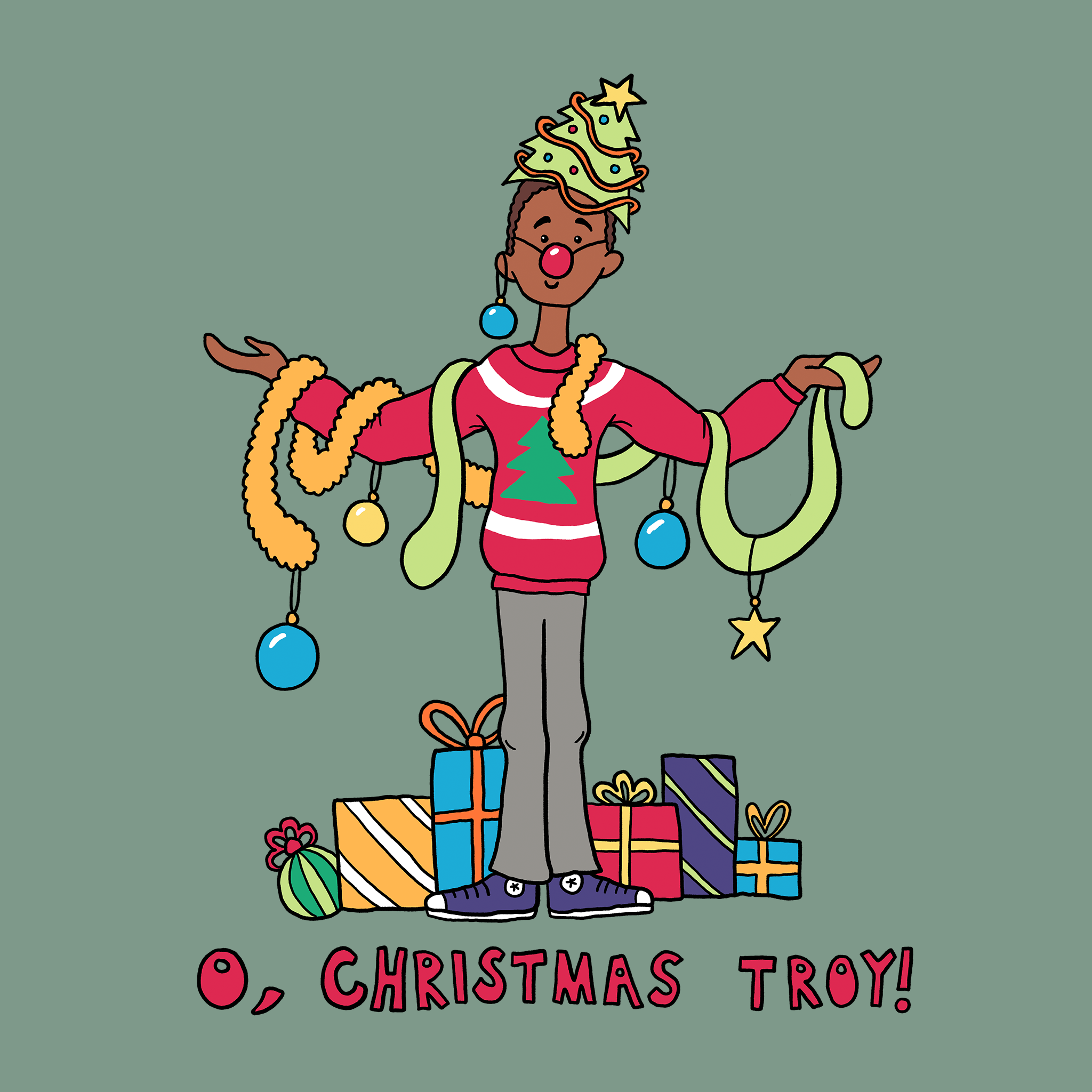 Christmas Troy Tee