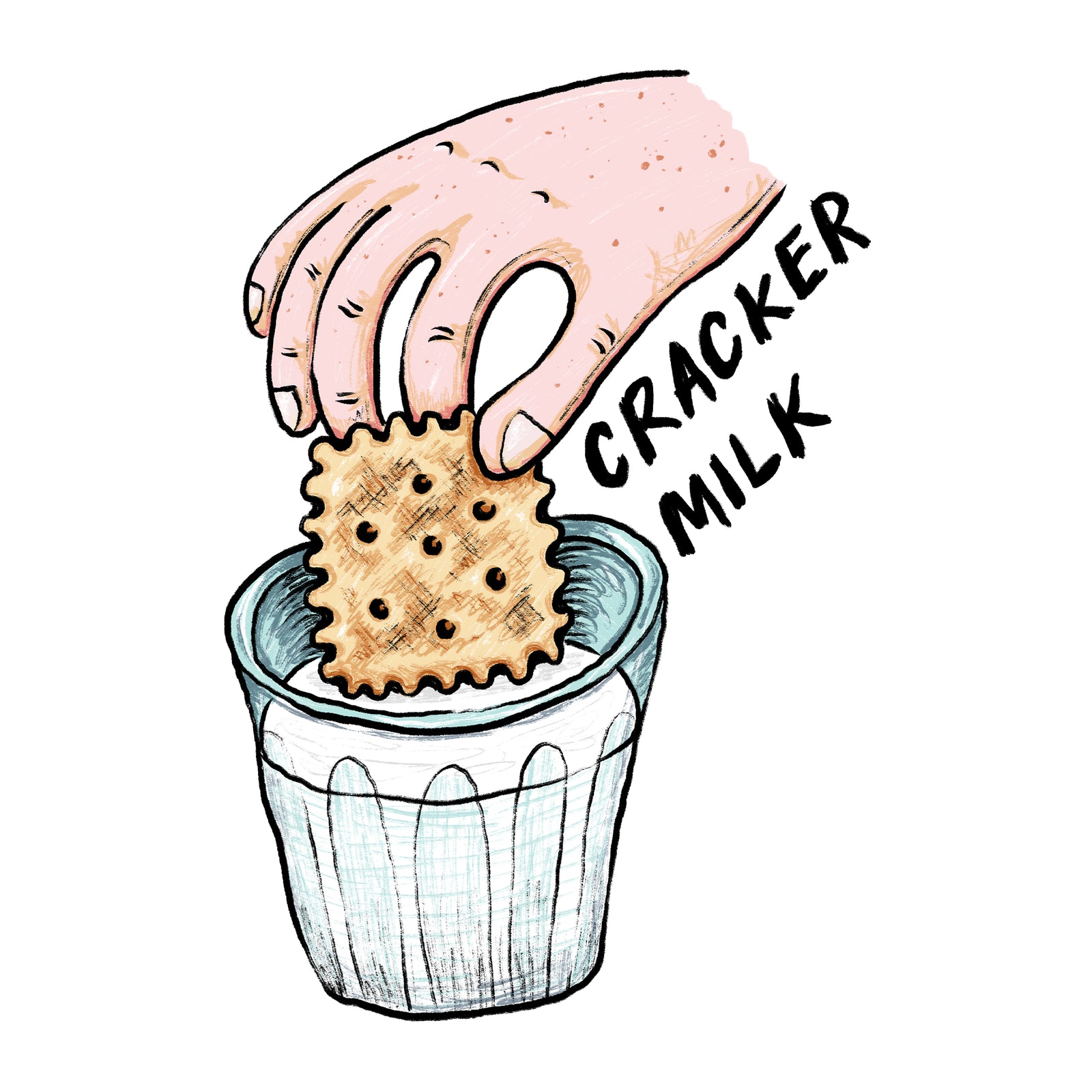 CrackerMilk Illustrated Logo Tee