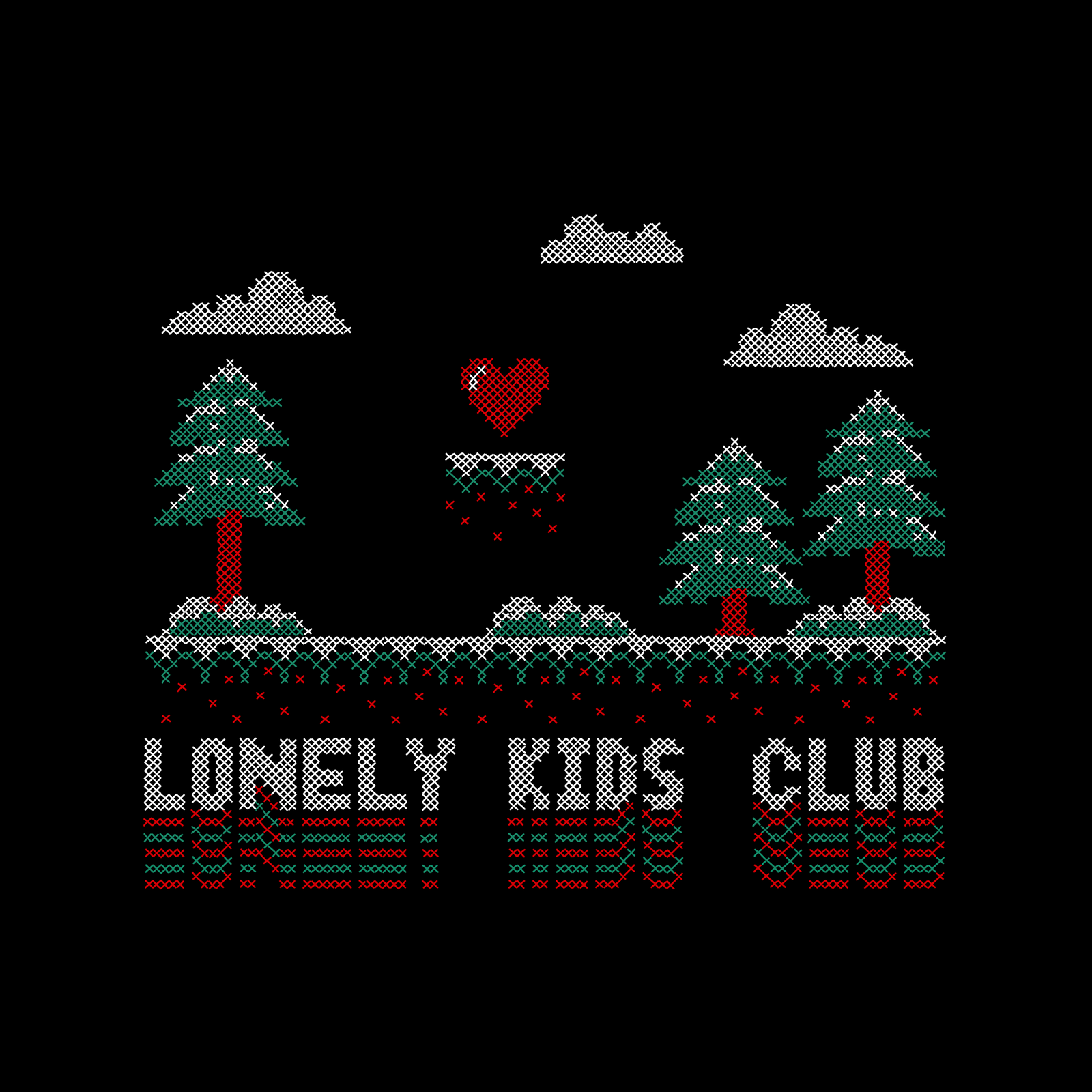 Cross Stitch Tote tote bag by Lonely Kids Club