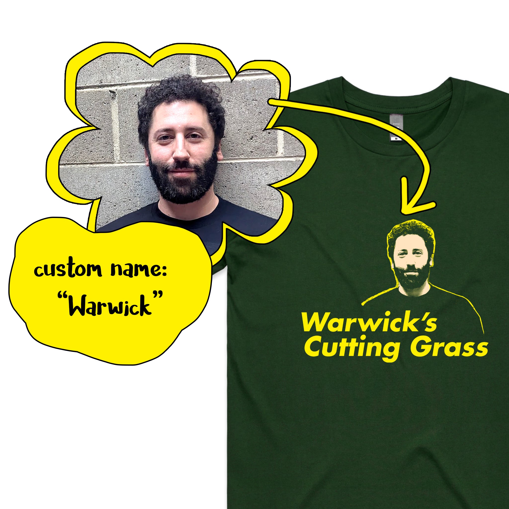 Custom Cutting Grass Tee