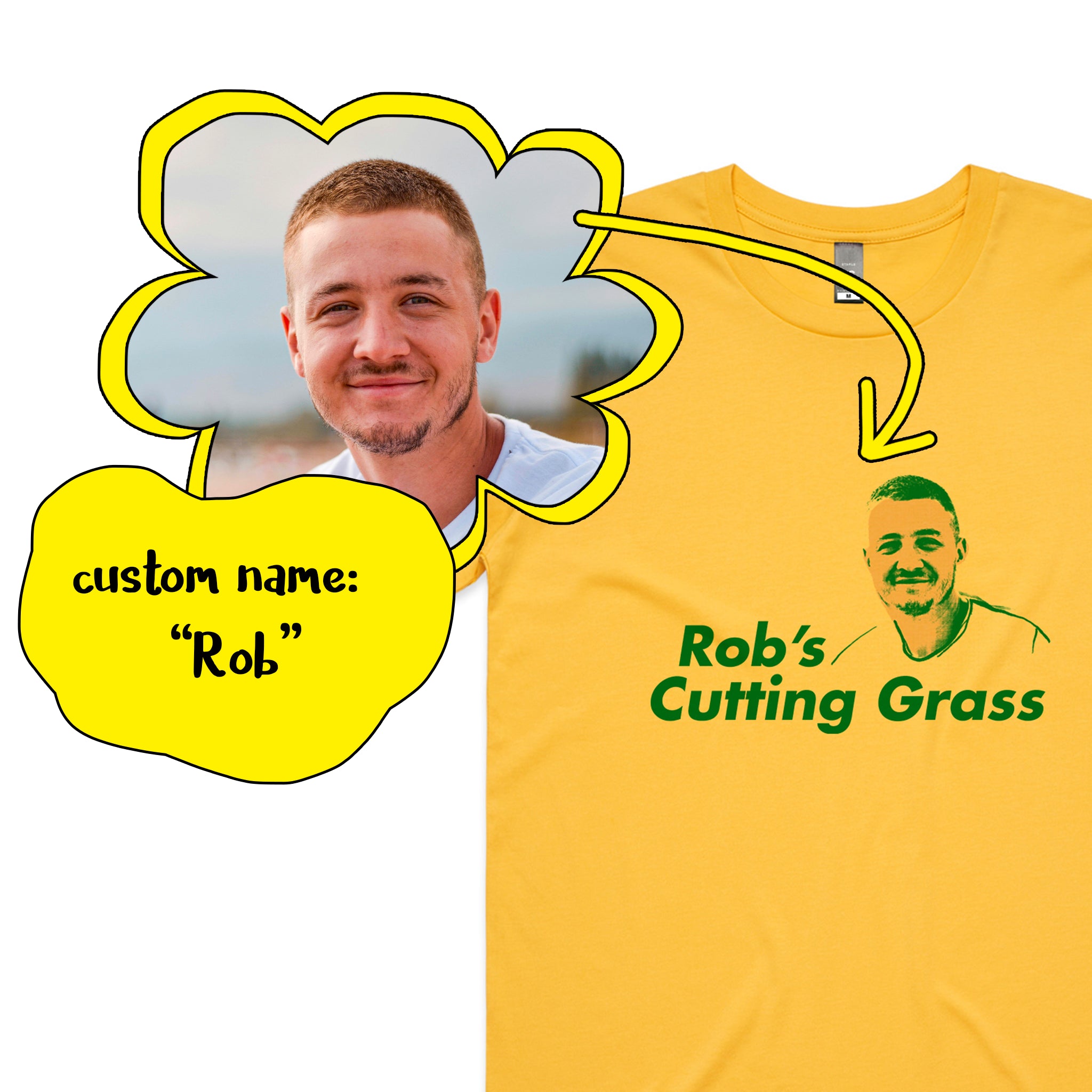 Custom Cutting Grass Tee