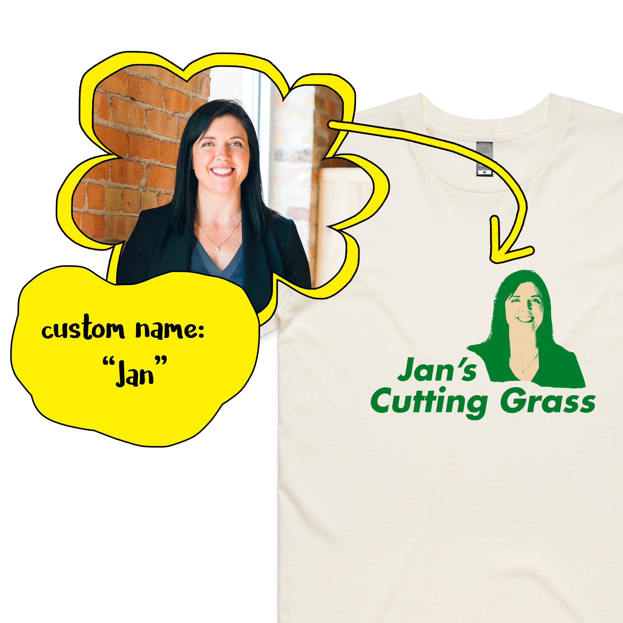 Custom Cutting Grass Tee