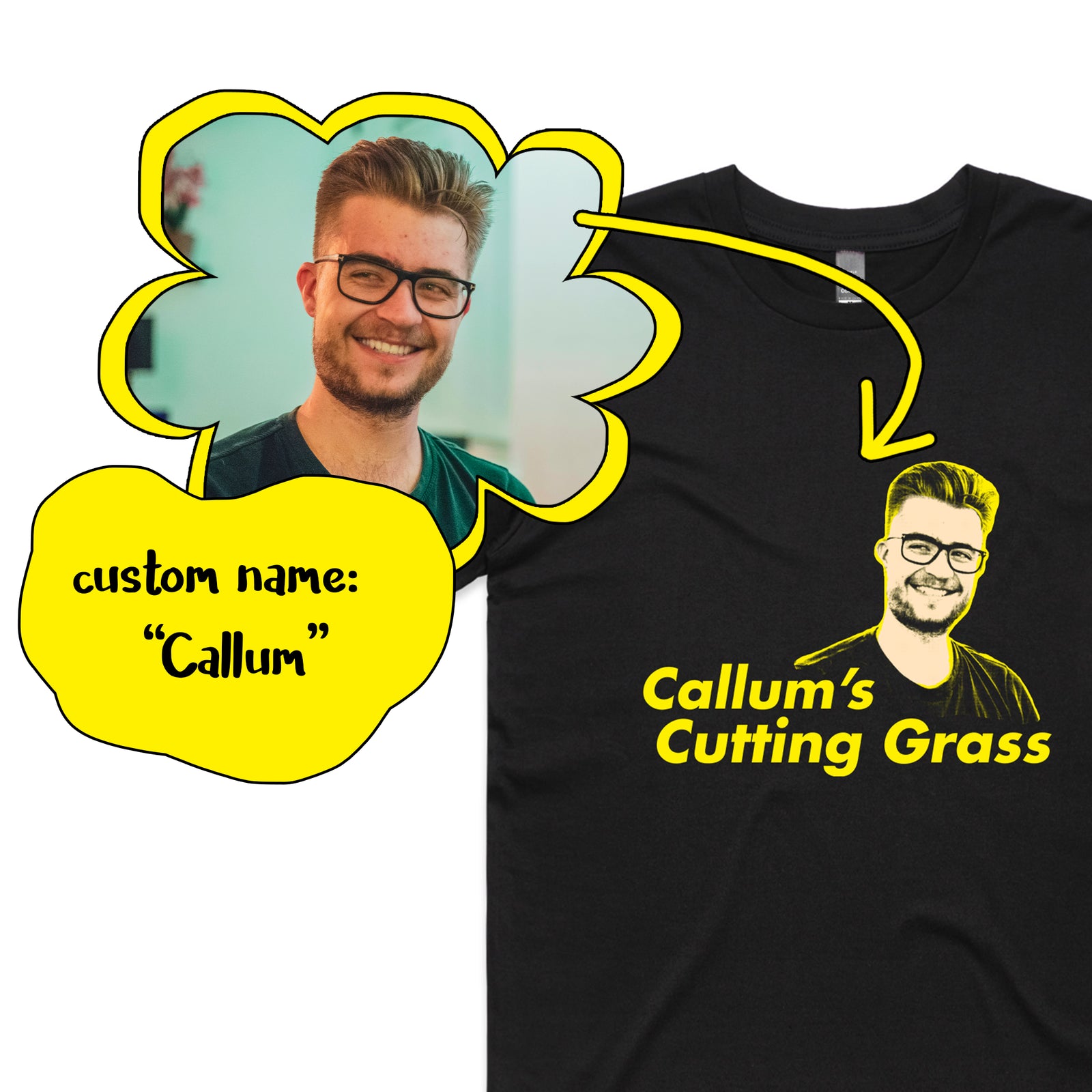 Custom Cutting Grass Tee