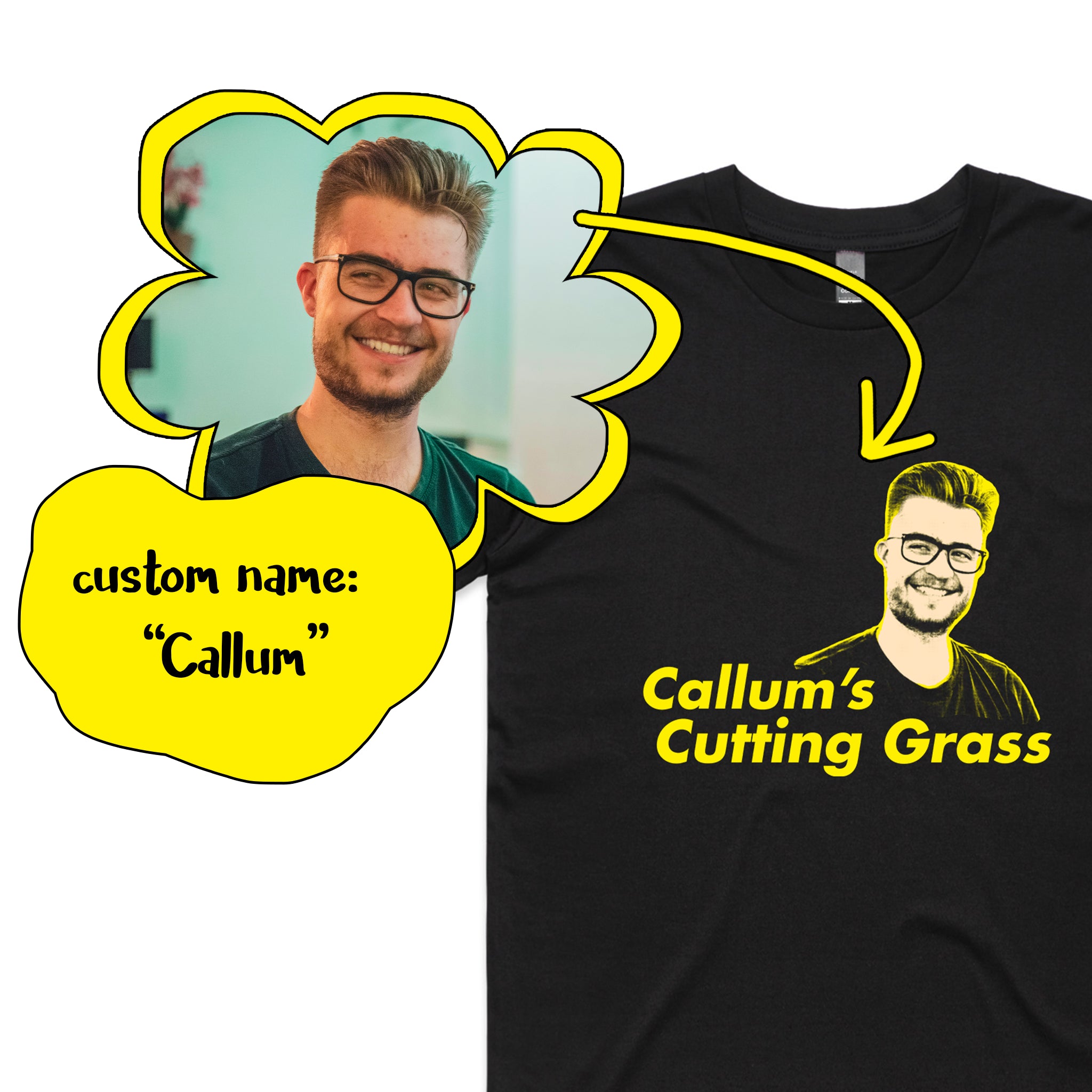 Custom Cutting Grass Tee