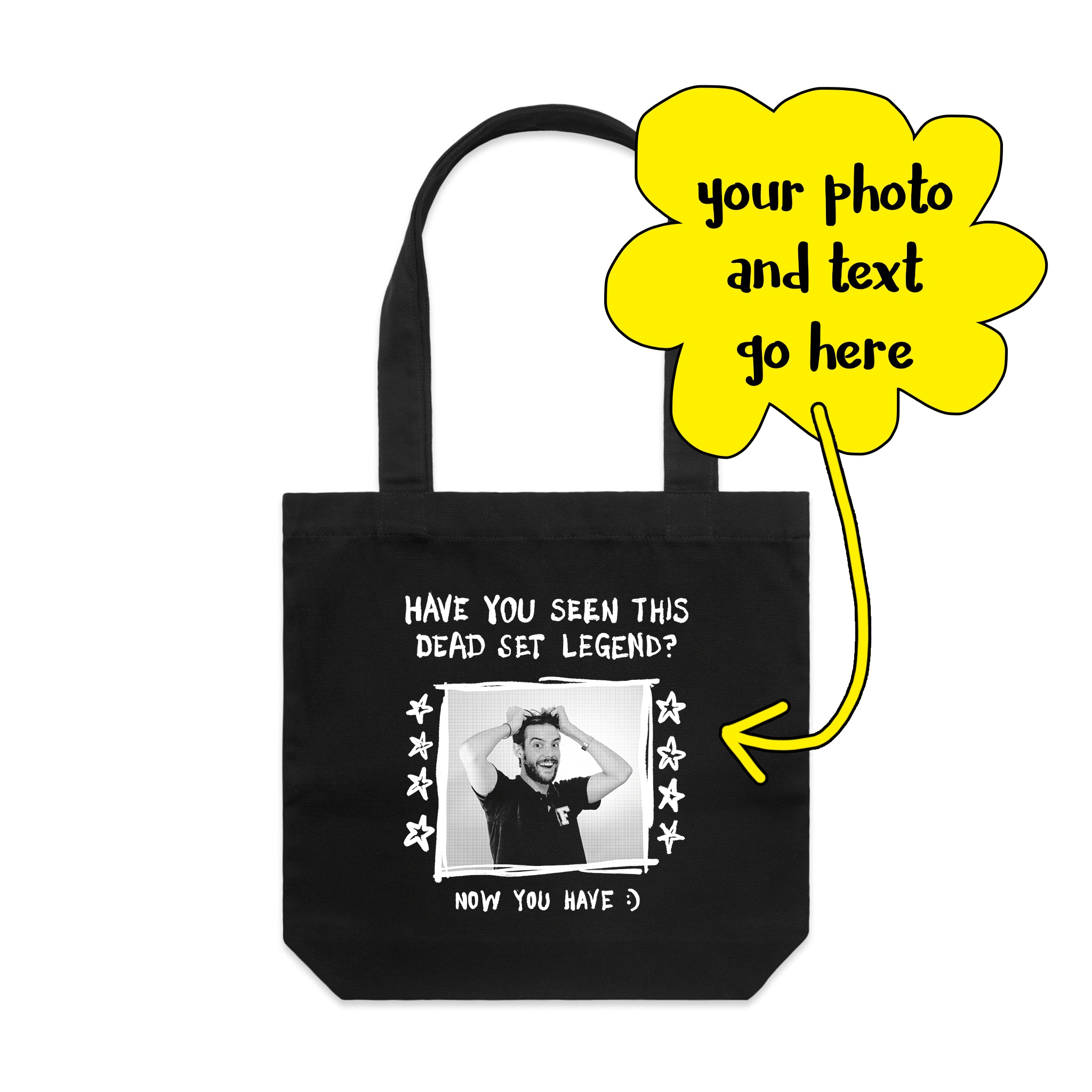 Custom Missing Poster Tote