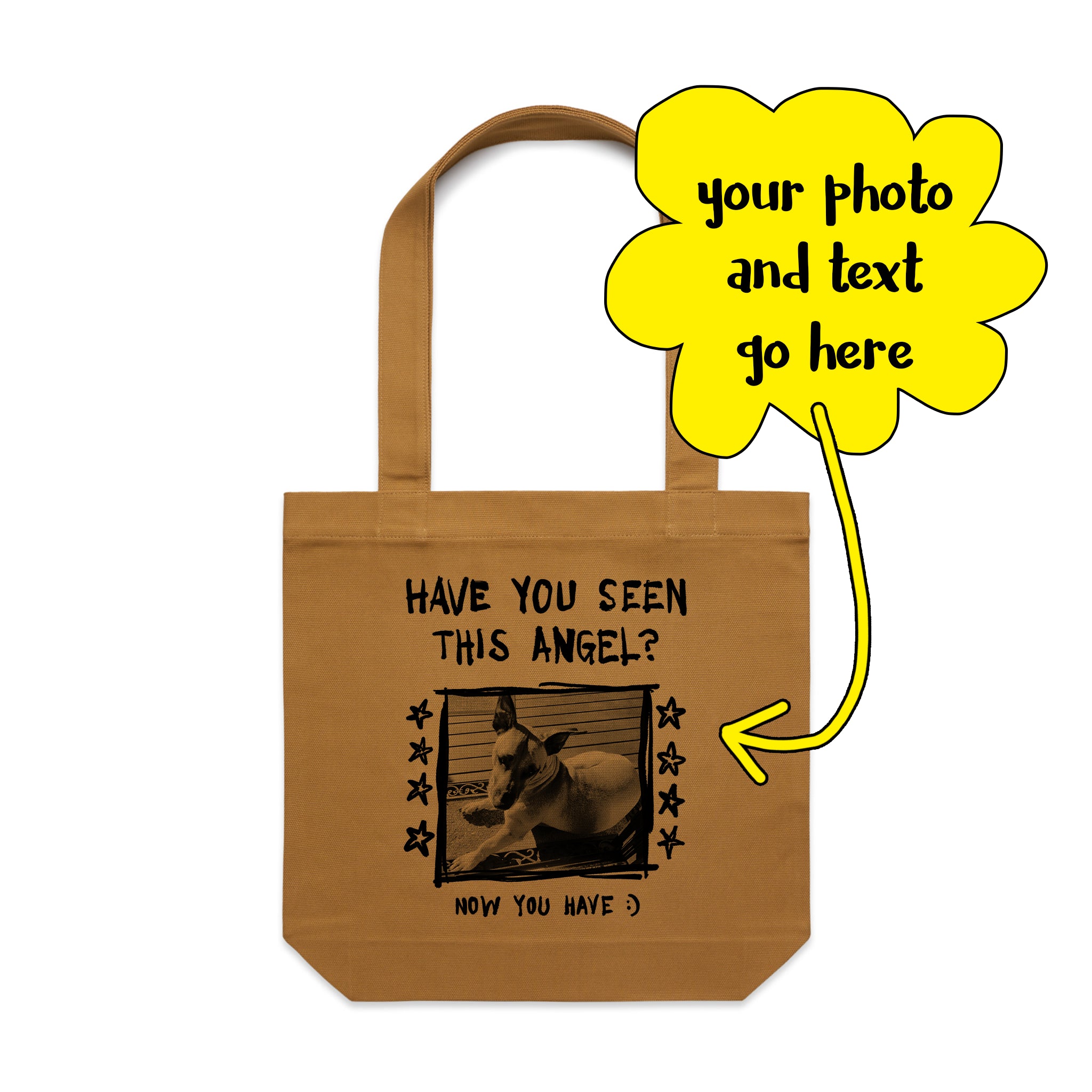 Custom Missing Poster Tote