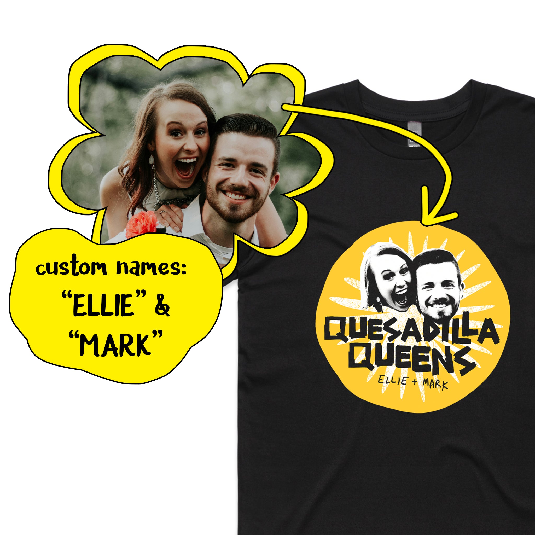 Custom Quesadilla Queens Tee