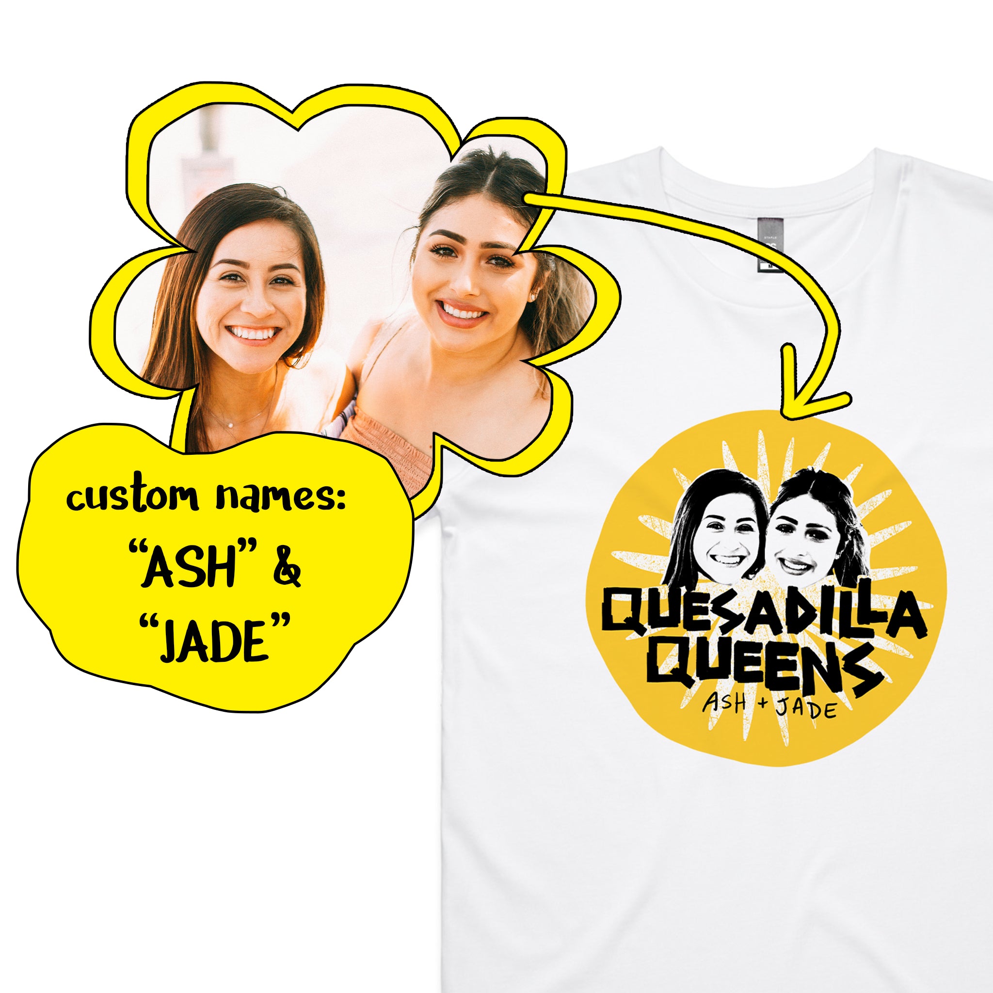 Custom Quesadilla Queens Tee