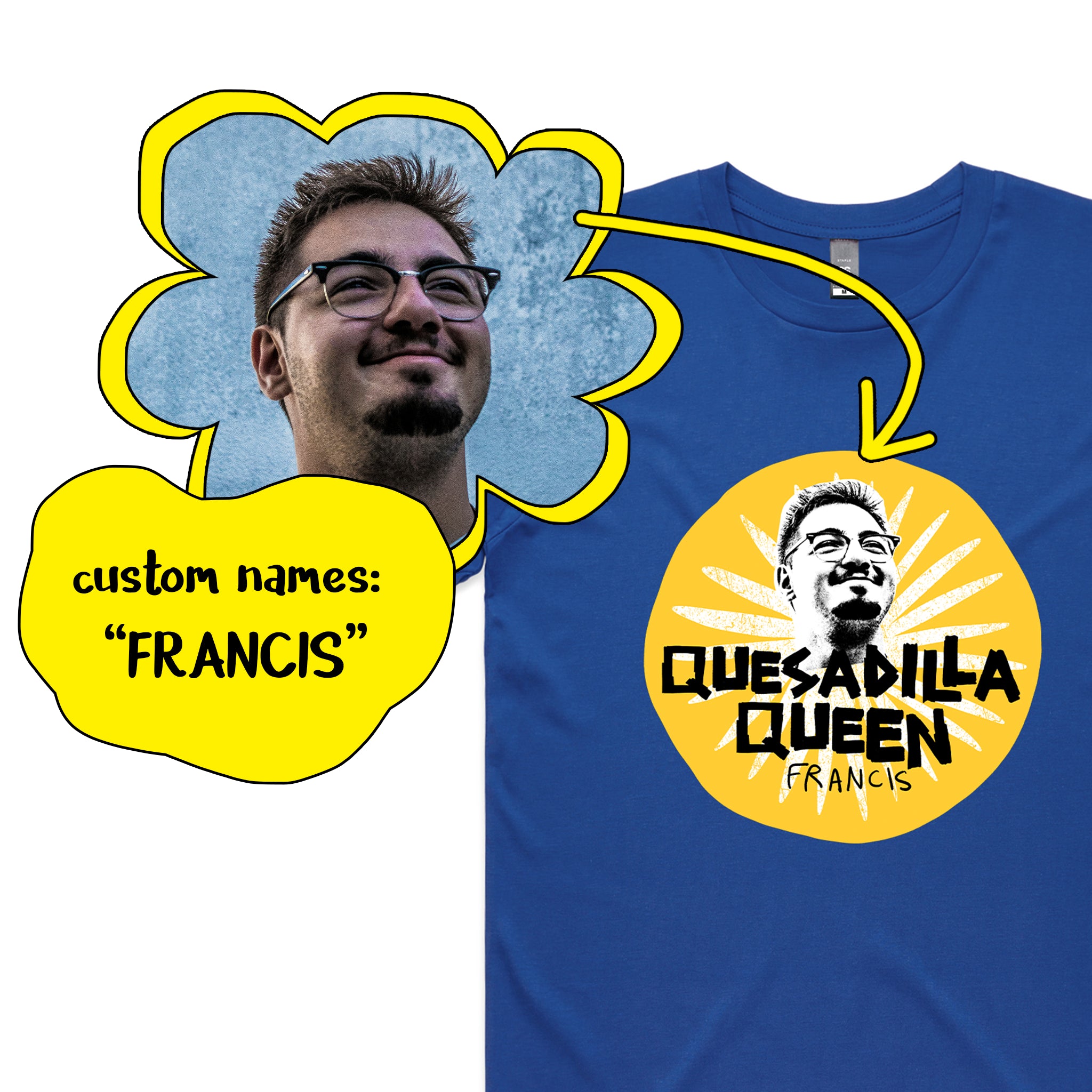 Custom Quesadilla Queens Tee
