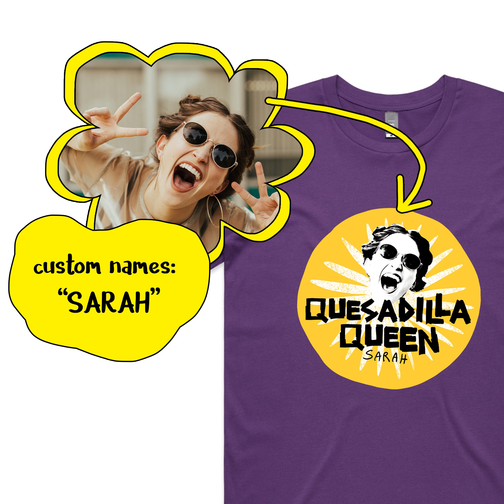 Custom Quesadilla Queens Tee