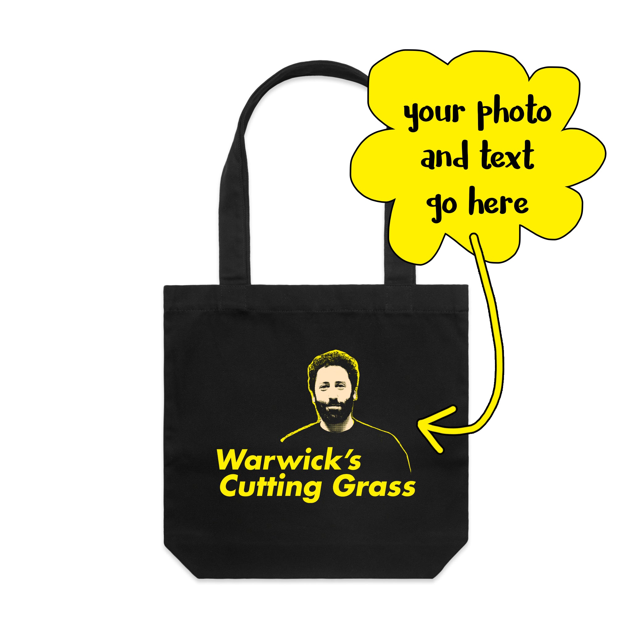Custom Cutting Grass Tote