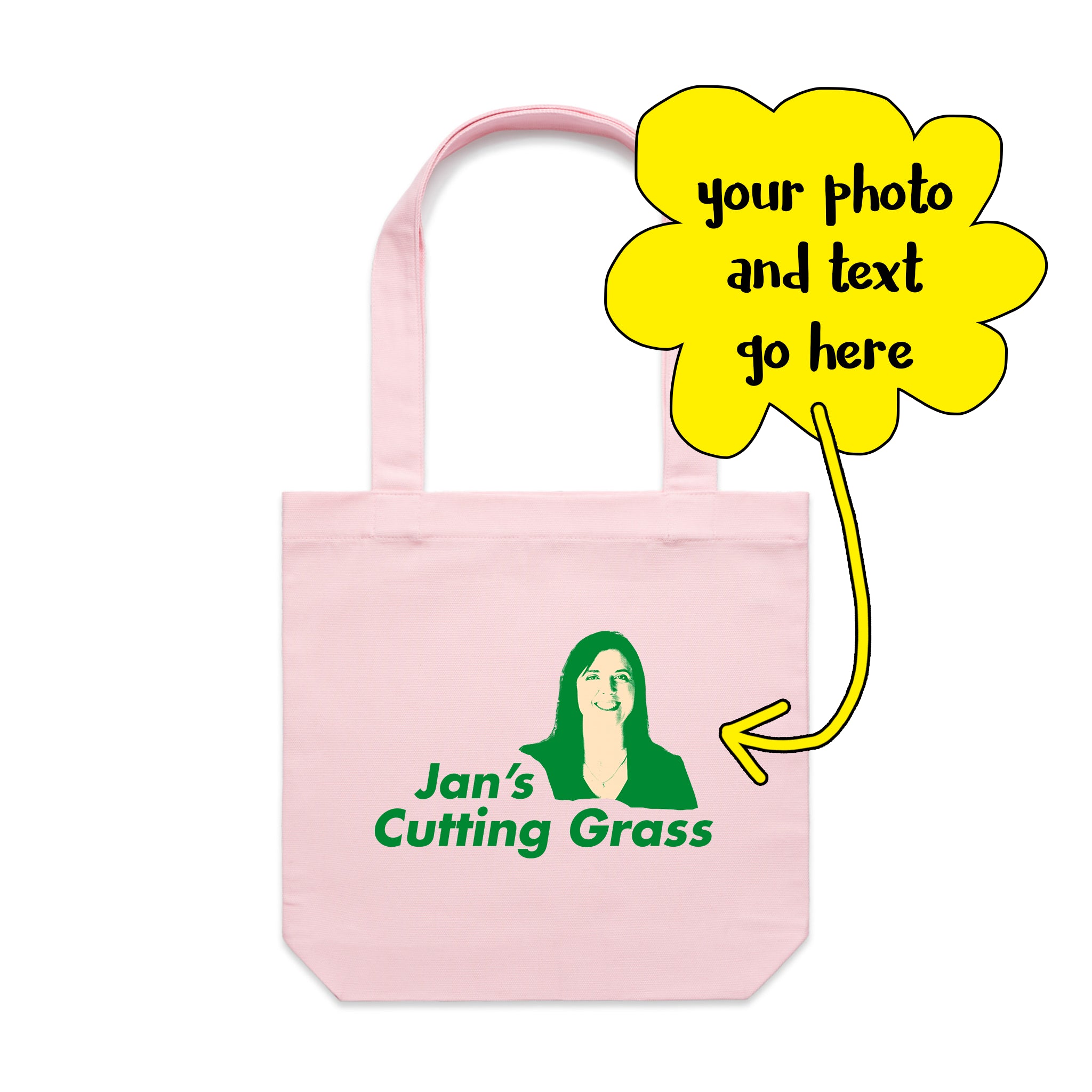 Custom Cutting Grass Tote