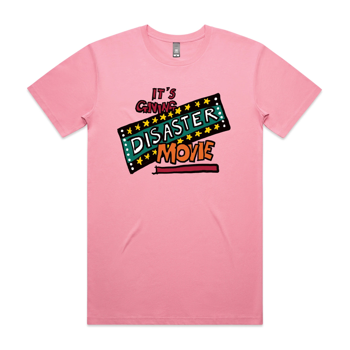 Bubblegum unisex t-shirt with Disaster Movie graphic by Lonely Kids Club