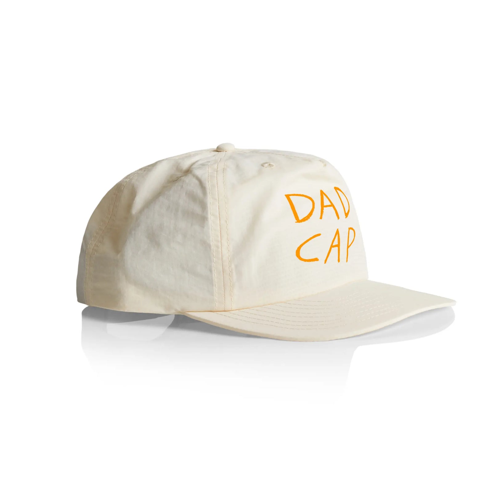 classic dad cap side profile in ecru / beige colour.
