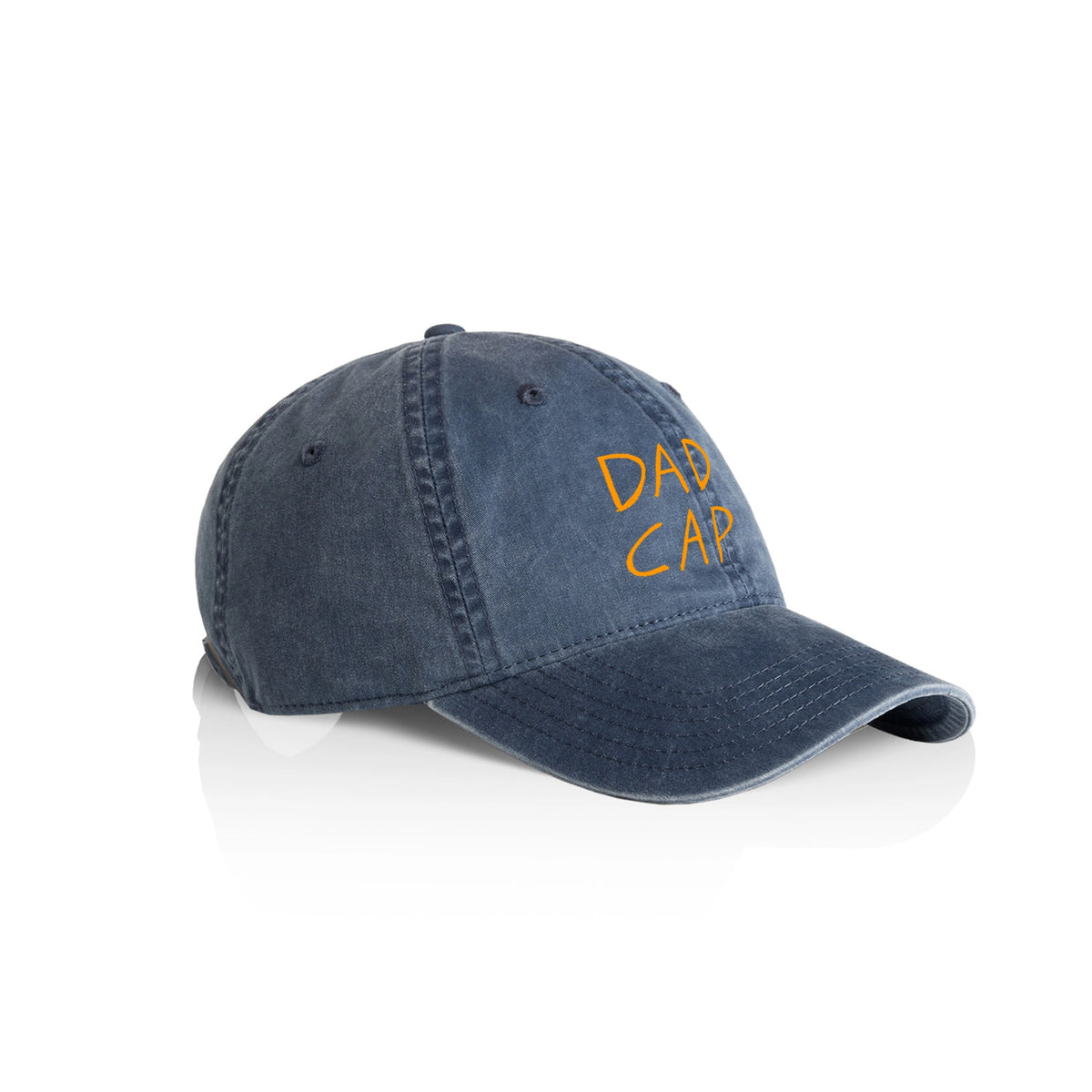 Denim classic cap with Dad design, artwork by Warwick Levy for Lonely Kids Club