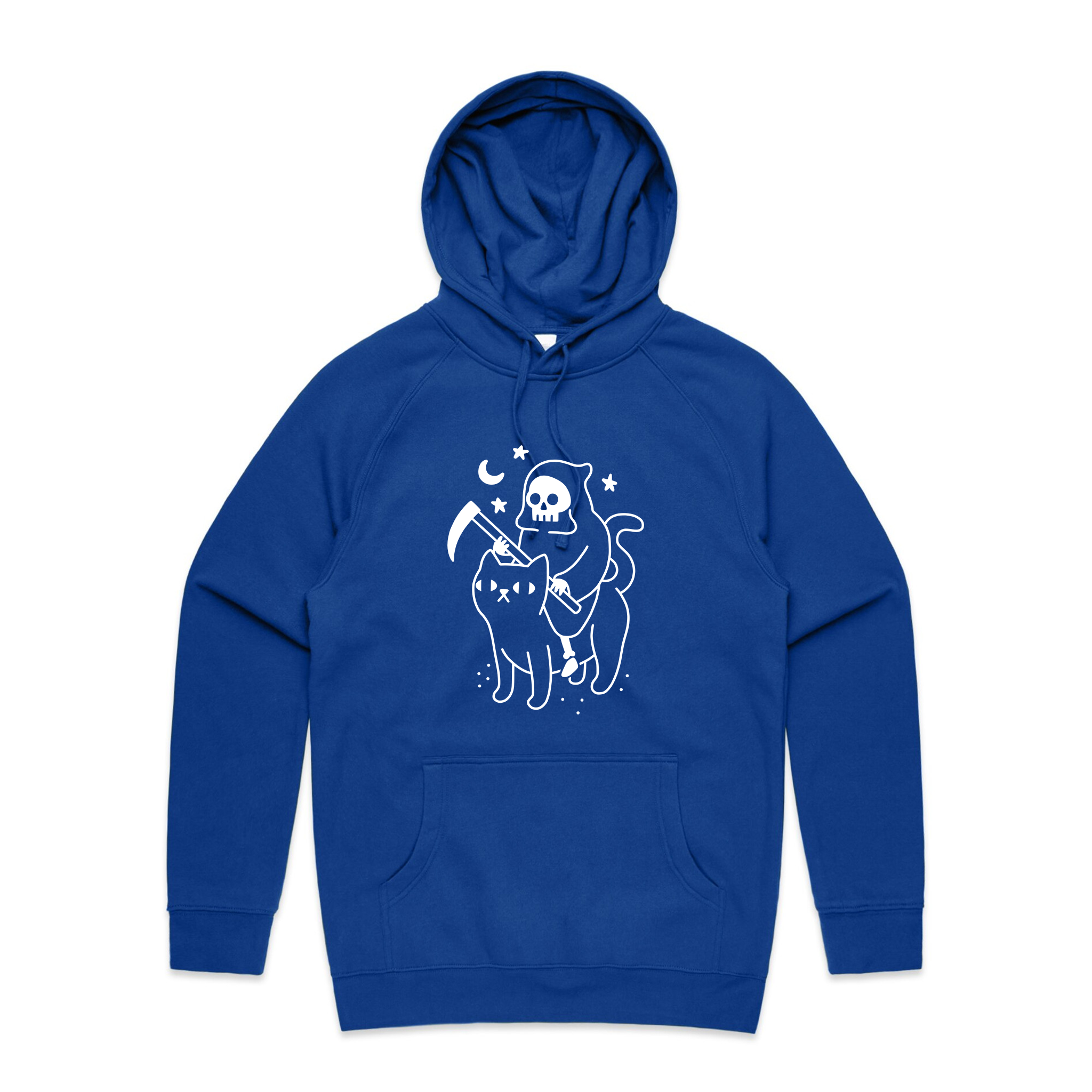 Death Rides A Cat Hoodie
