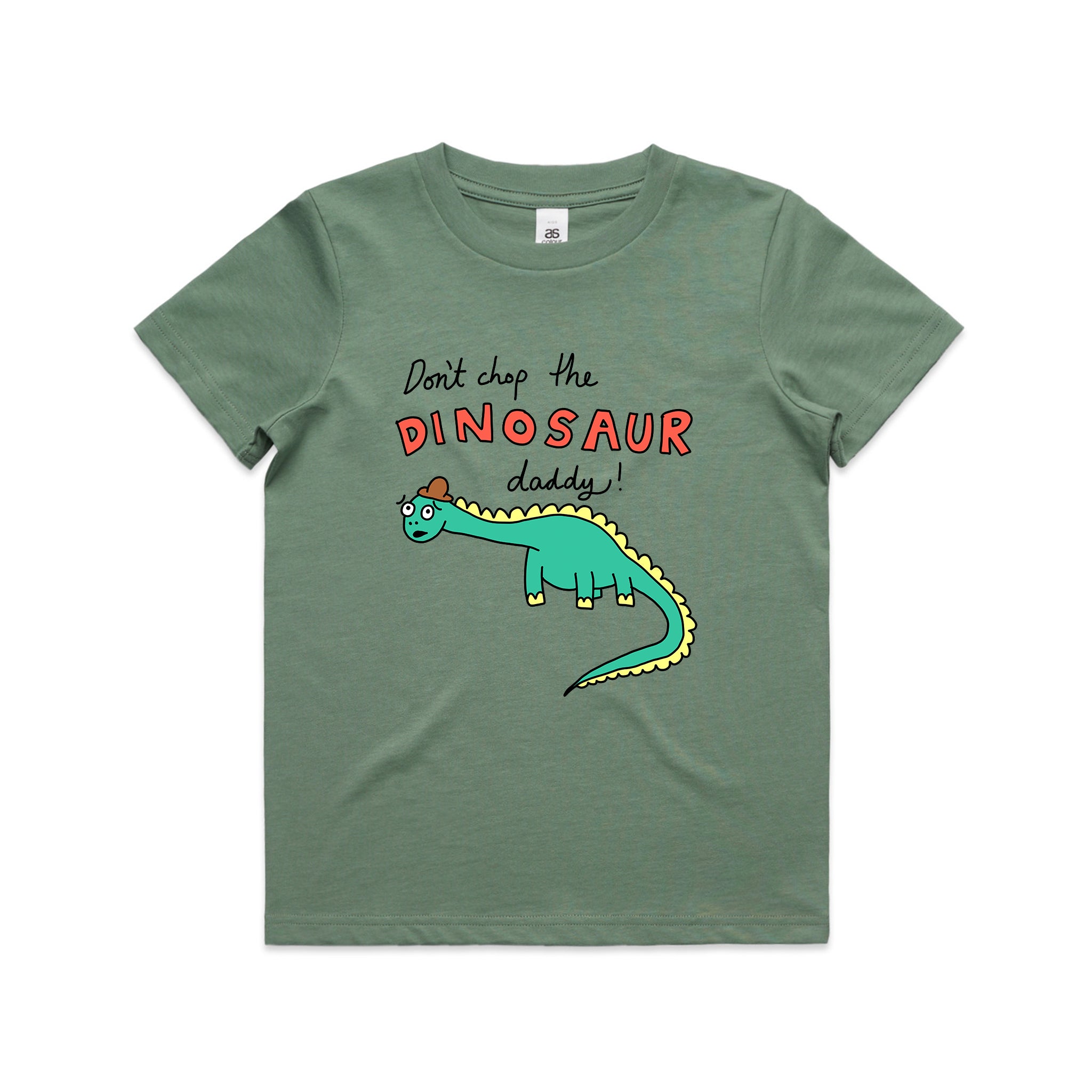 Don't Chop The Dinosaur Kids Tee