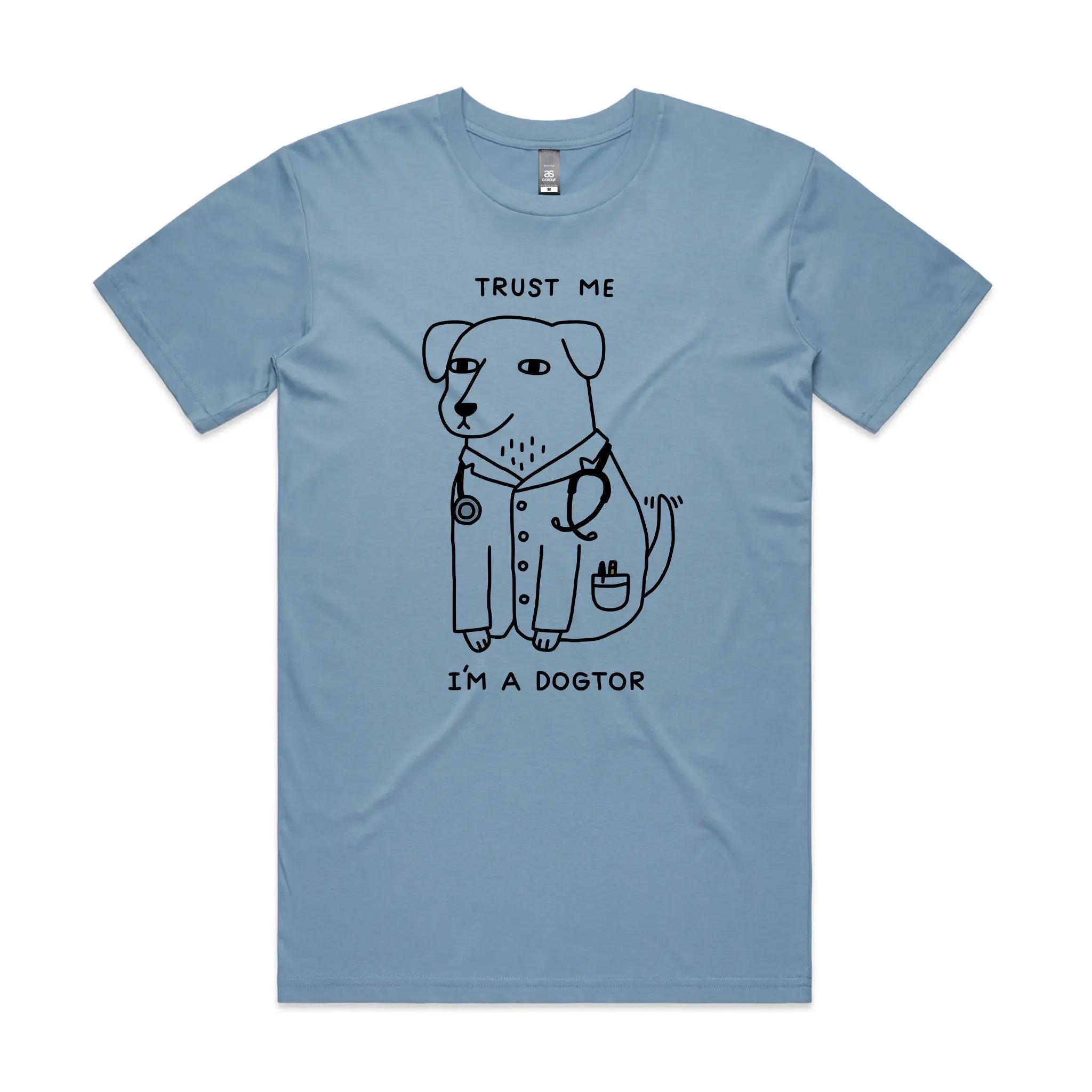 Dogtor T-shirt. Official design printed sustainably in Sydney.