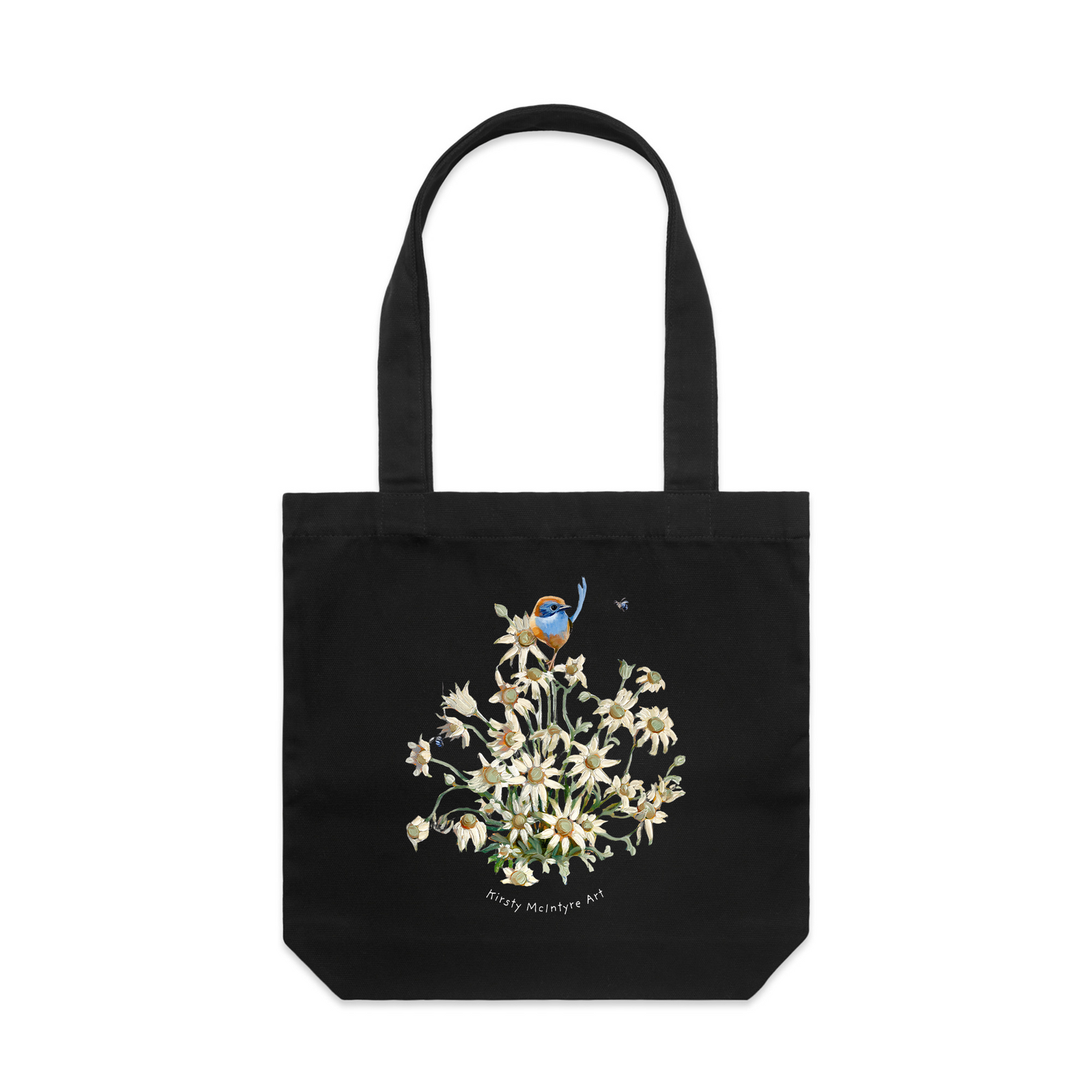 Emu Wren & Flowers Tote