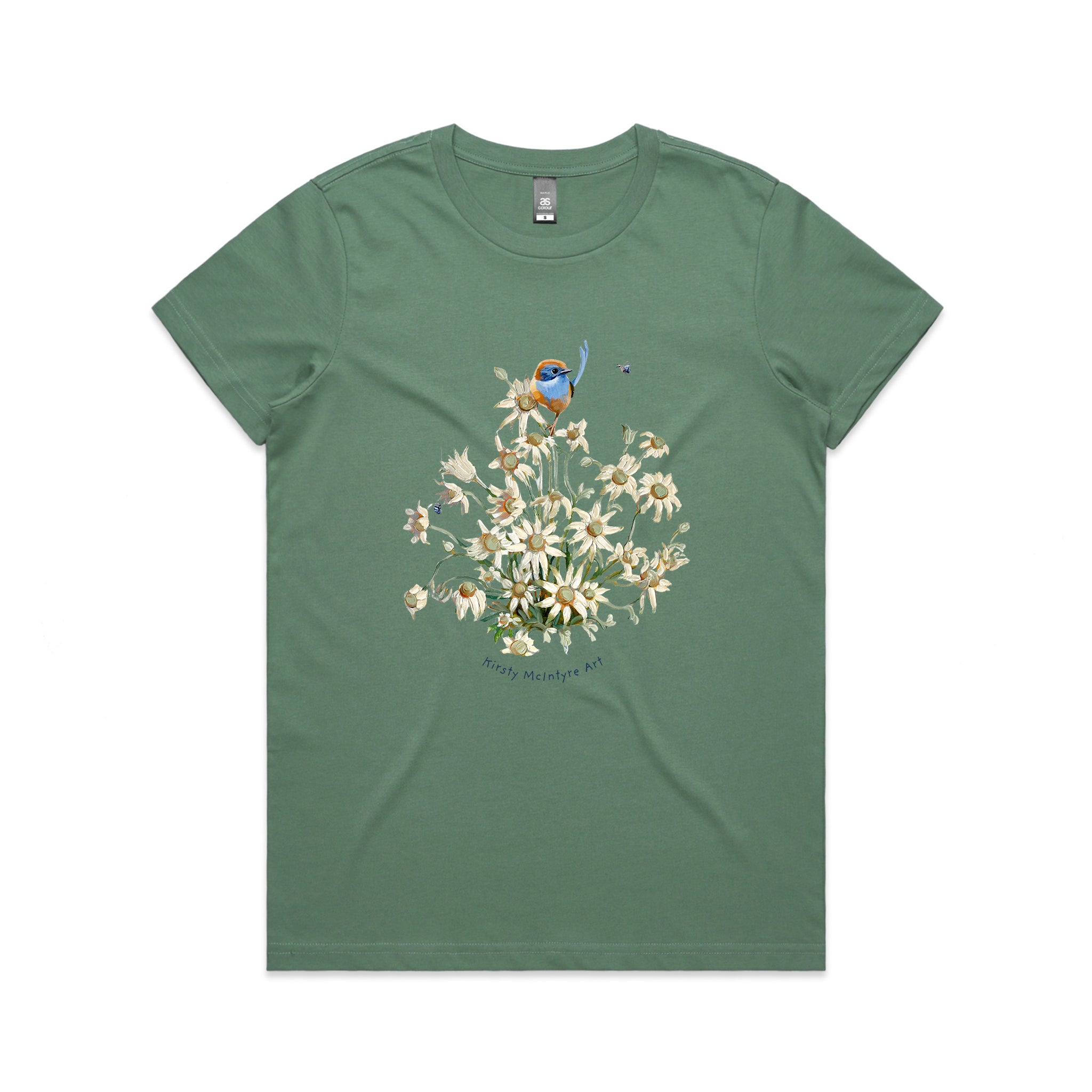 Emu Wren & Flowers Tee