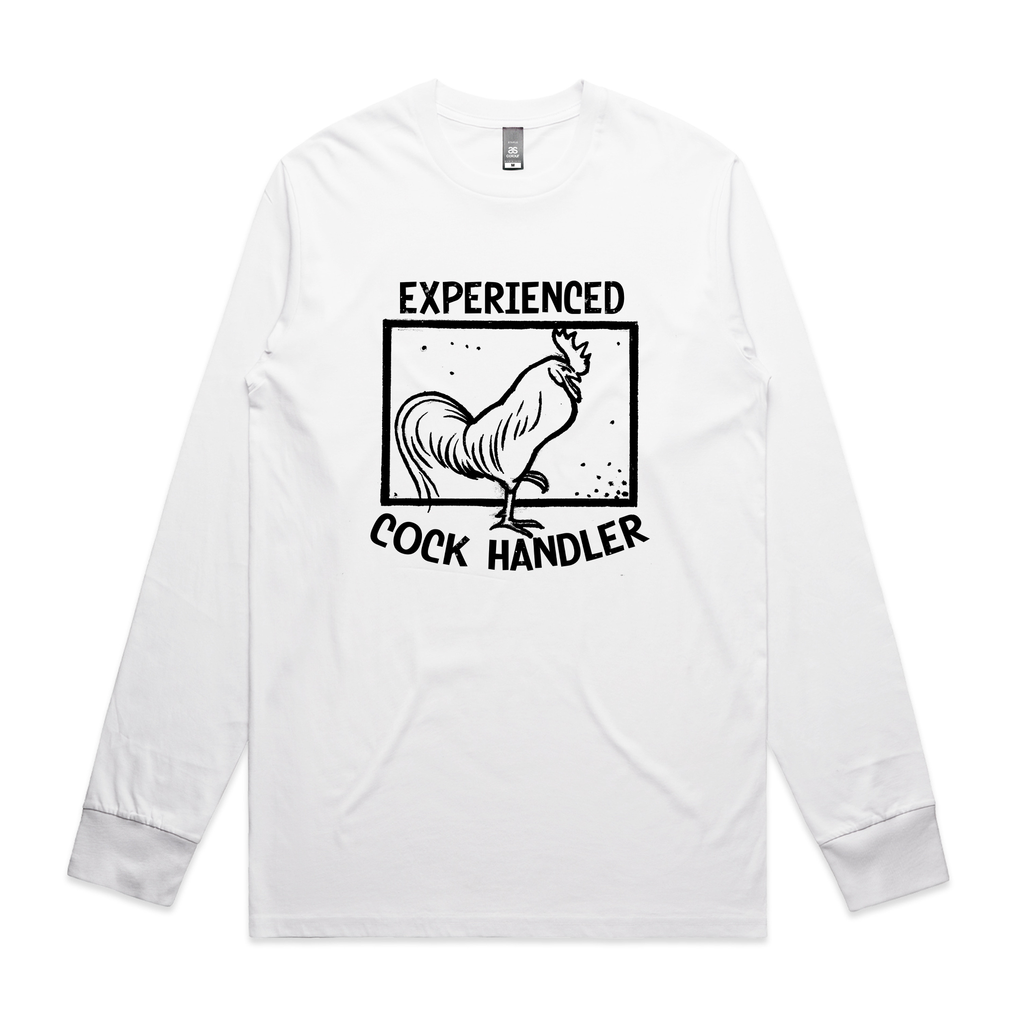 Experienced Cock Handler T-shirt by Lonely Kids Club. Printed Sustainably in Australia.