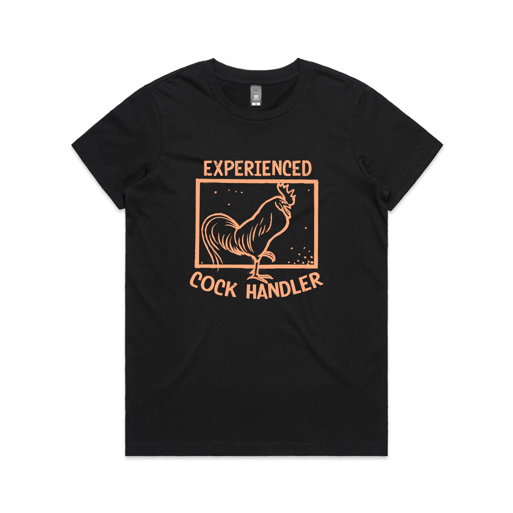Experienced Cock Handler T-shirt by Lonely Kids Club. Printed Sustainably in Australia.